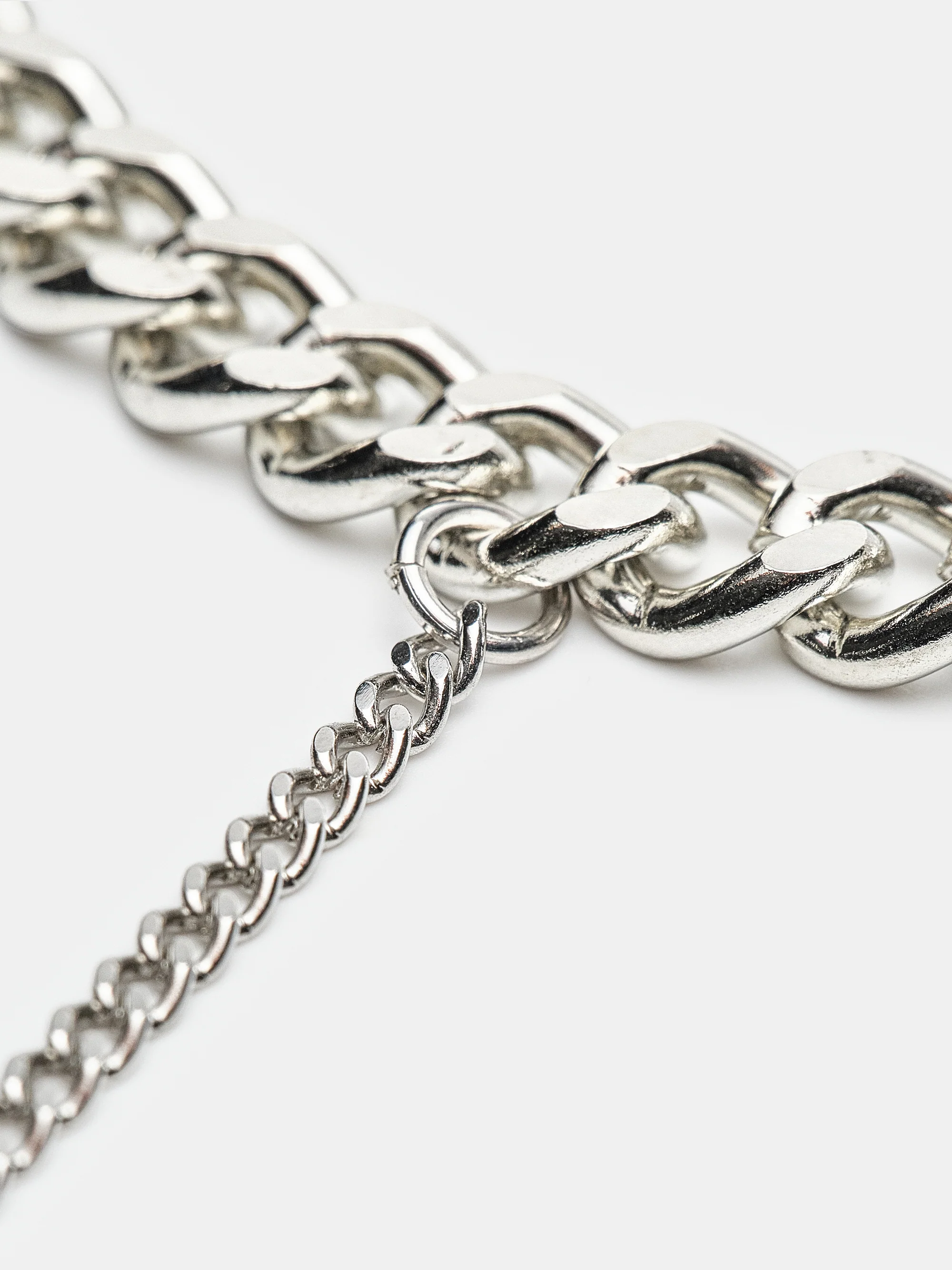 Curb Chain Necklace, Silver - Image 2
