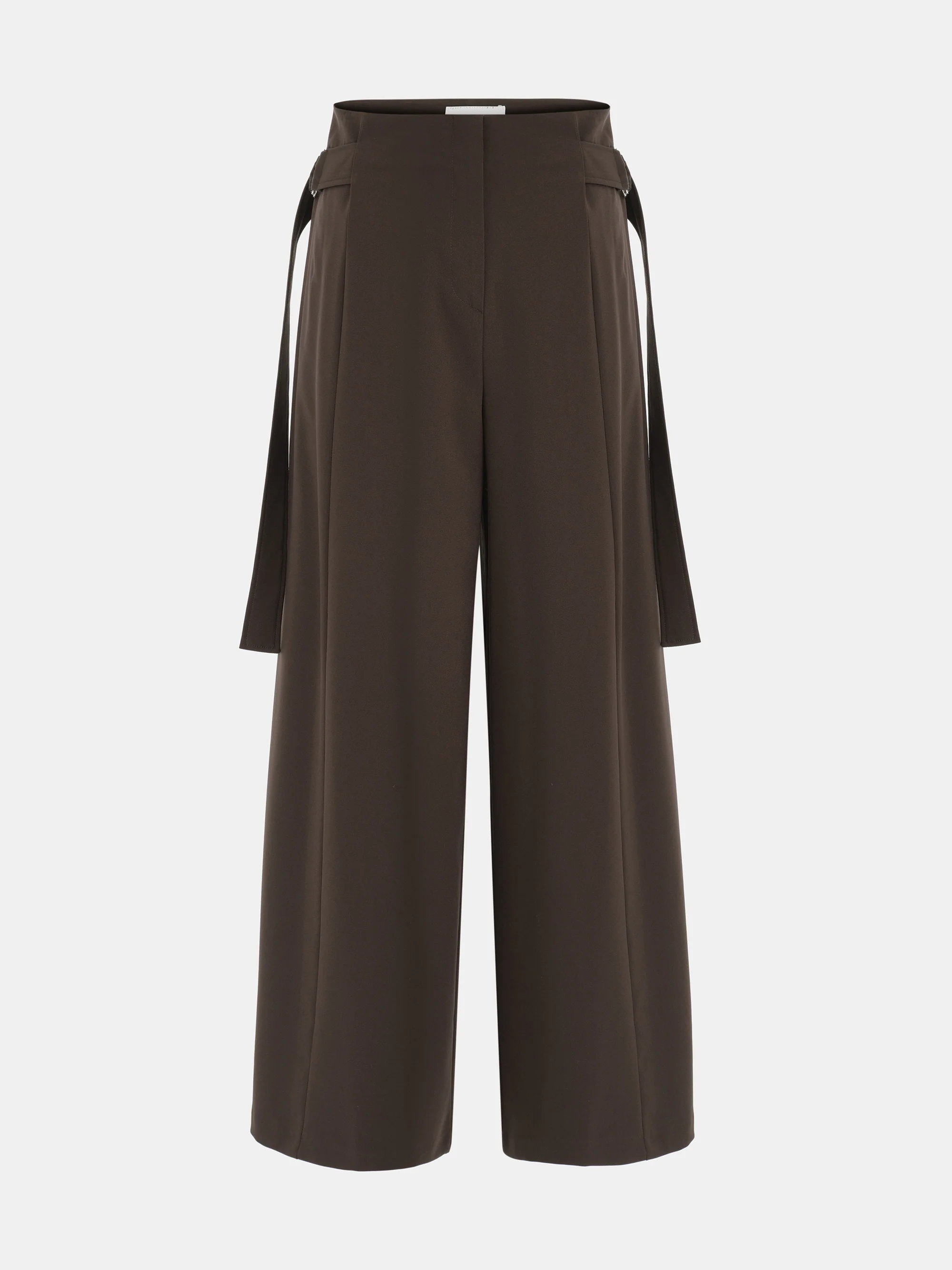 D-Ring Wide-Leg Trousers, Brown - Image 5