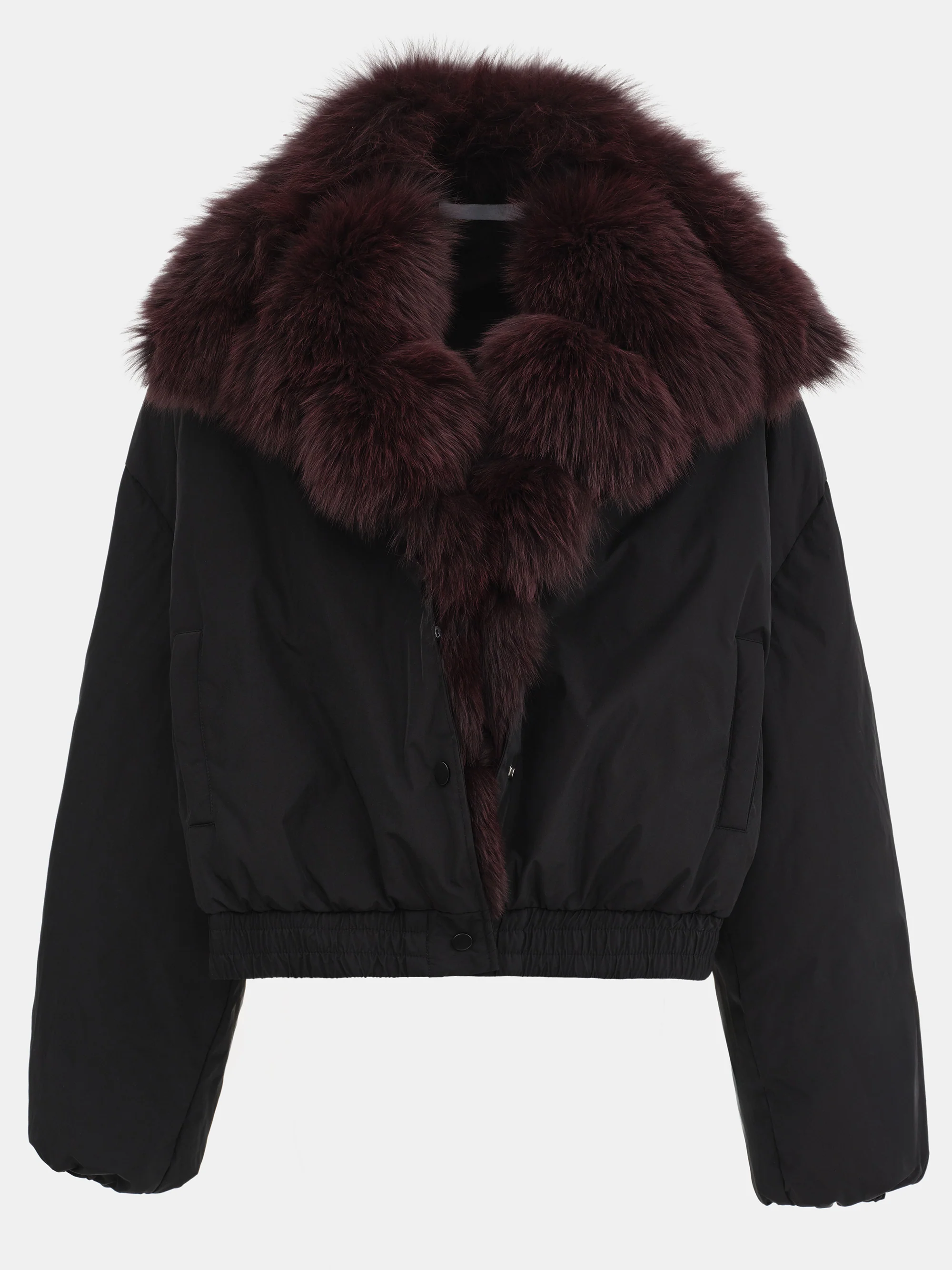 Dolla Fur Collar Down Jacket, Black - Image 8