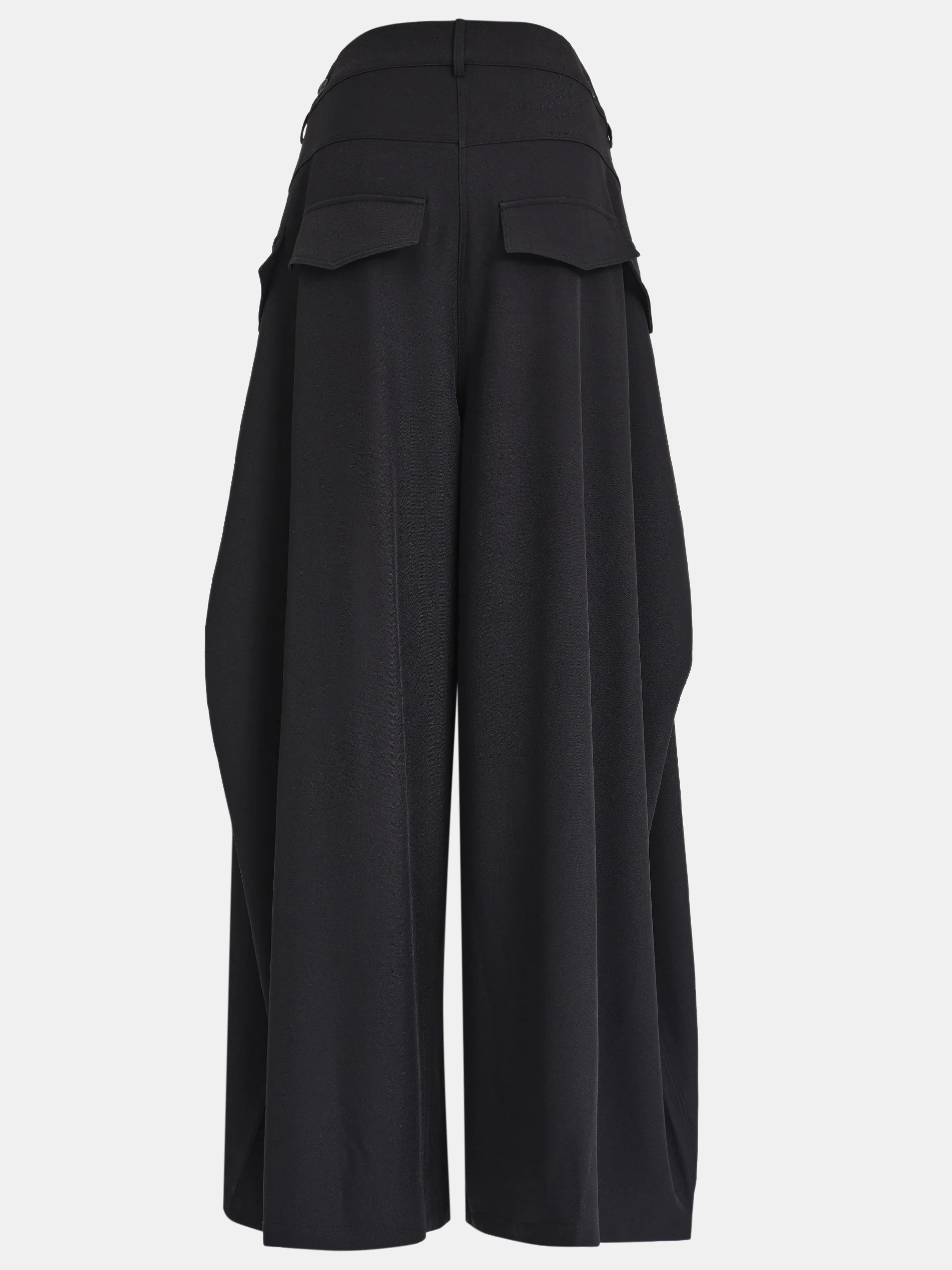 Double Flap Cargo Trousers, Black - Image 7