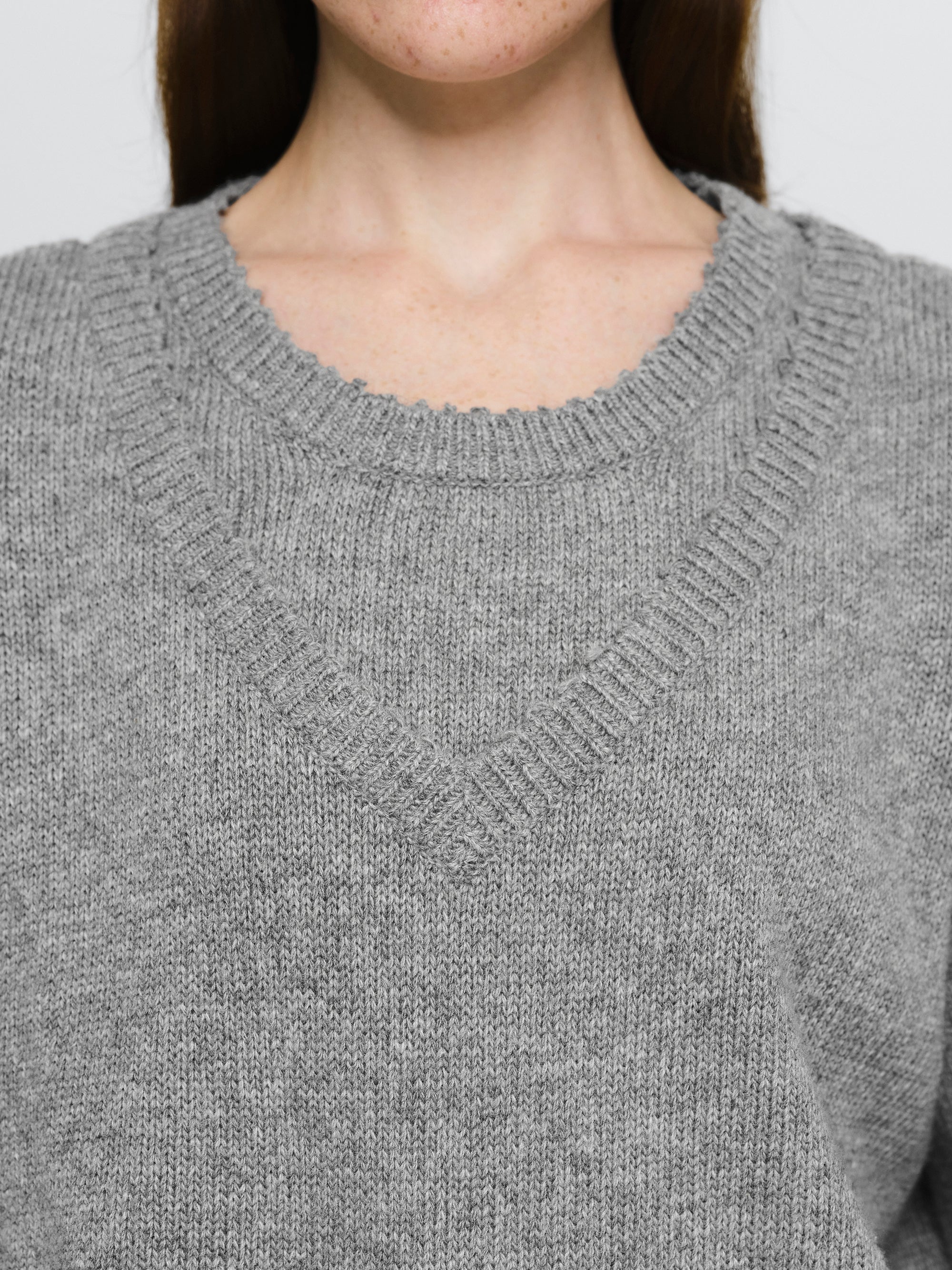 Double Layered Sweater, Grey - Image 2