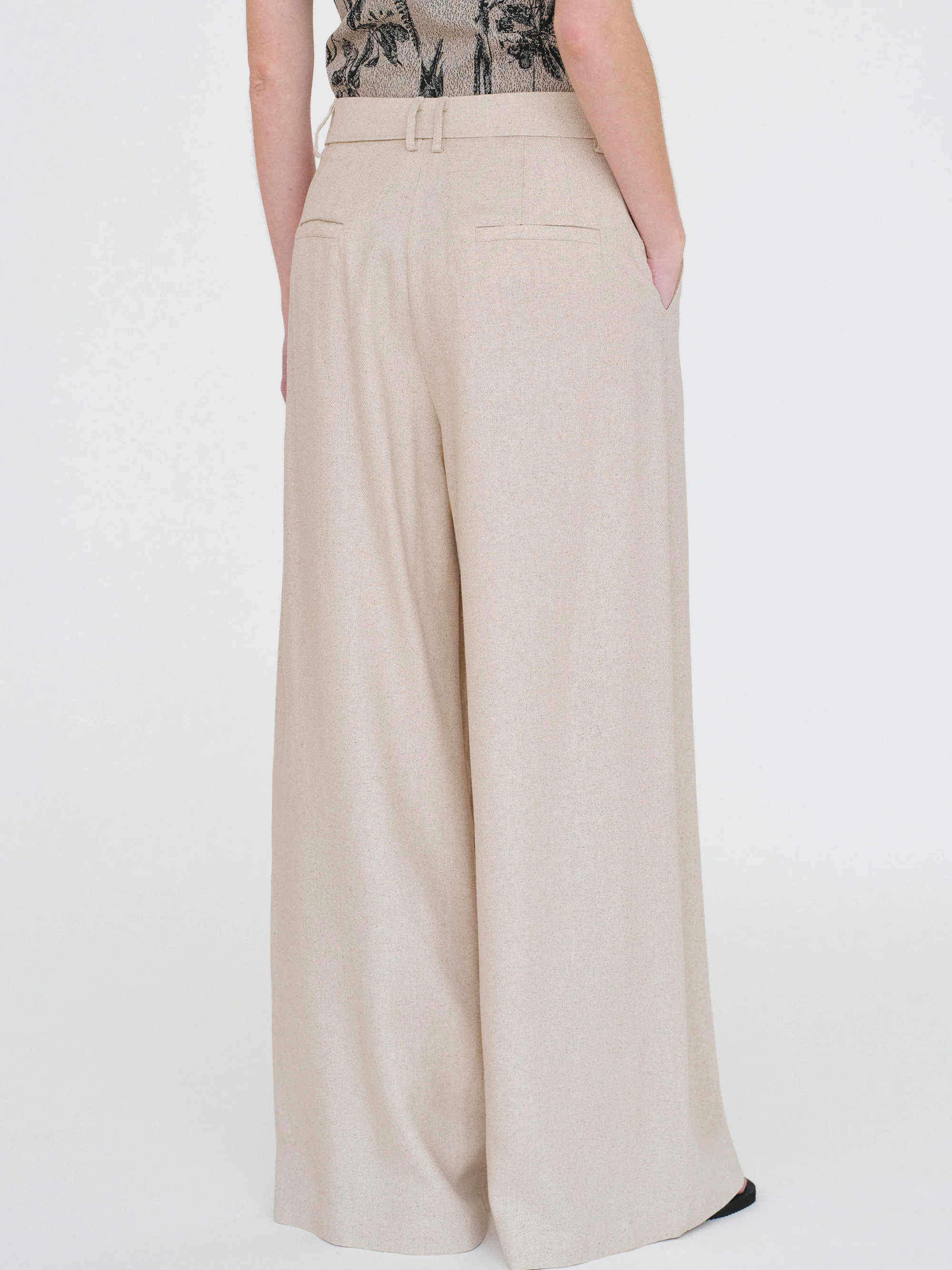 Double-Pleat Trousers, Sandstone - Image 11