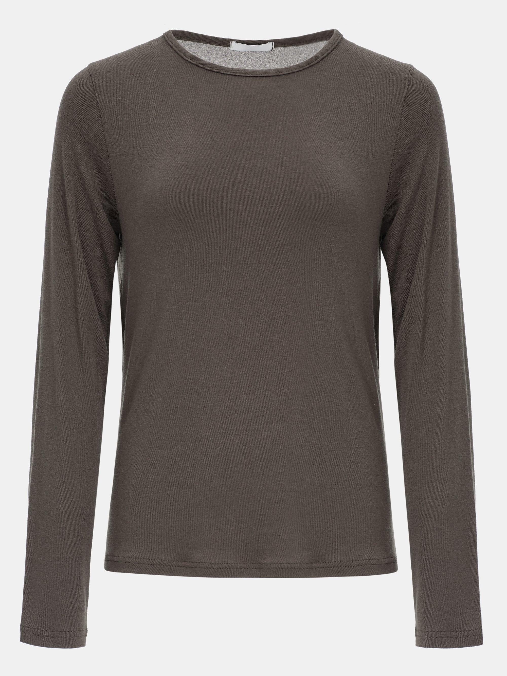 Drape-Back Tee, Chocolate - Image 6