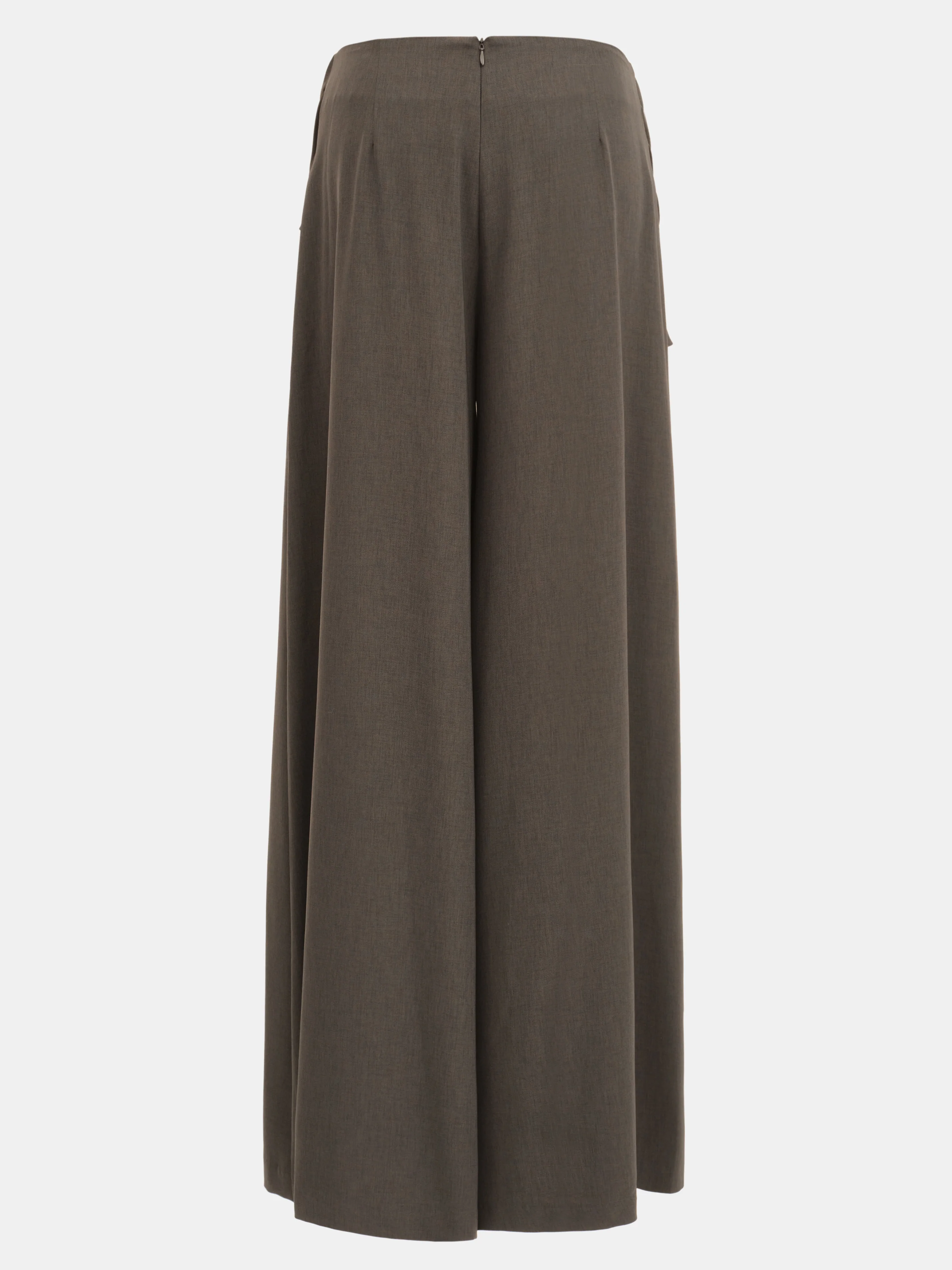 Draped Tie-Waist Trousers, Brown - Image 7