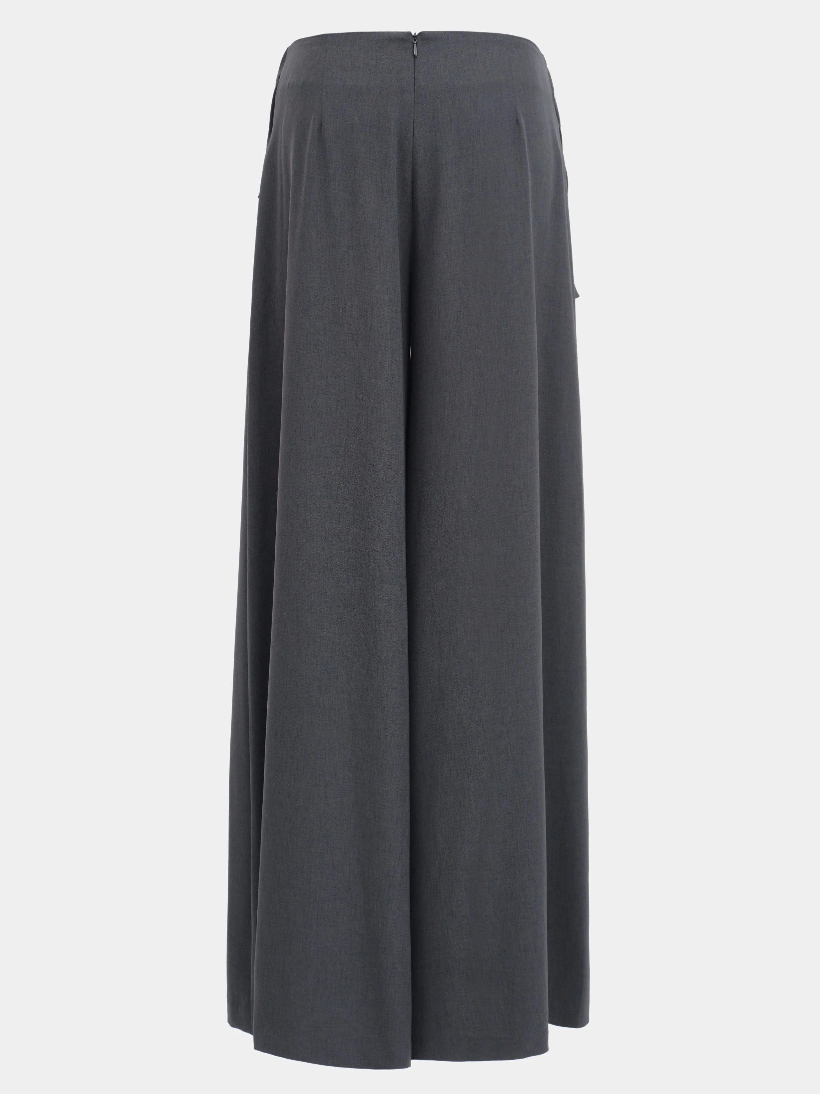 Draped Tie-Waist Trousers, Charcoal - Image 7