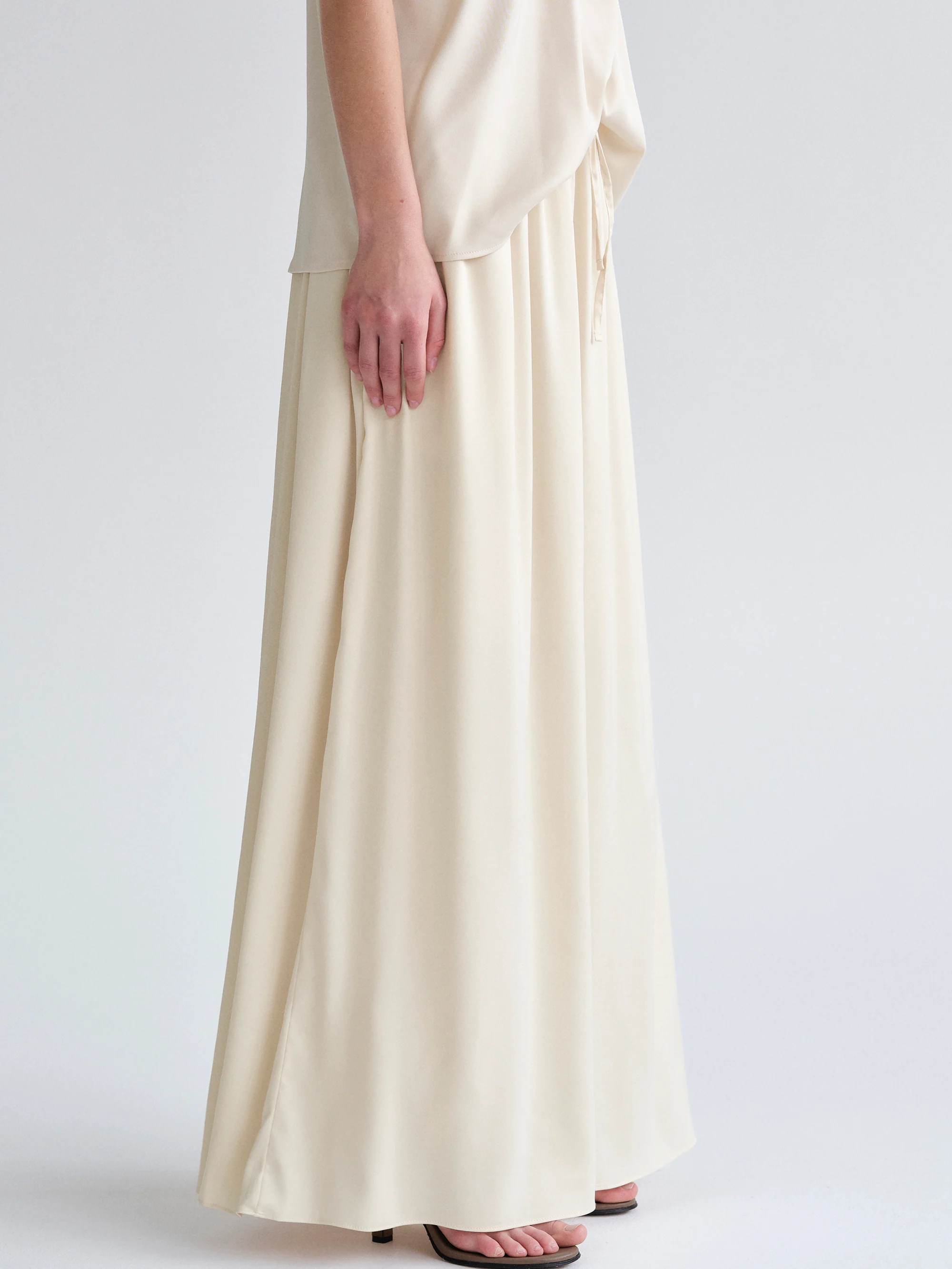 Drawstring Lounge Pants, Nude - Image 5