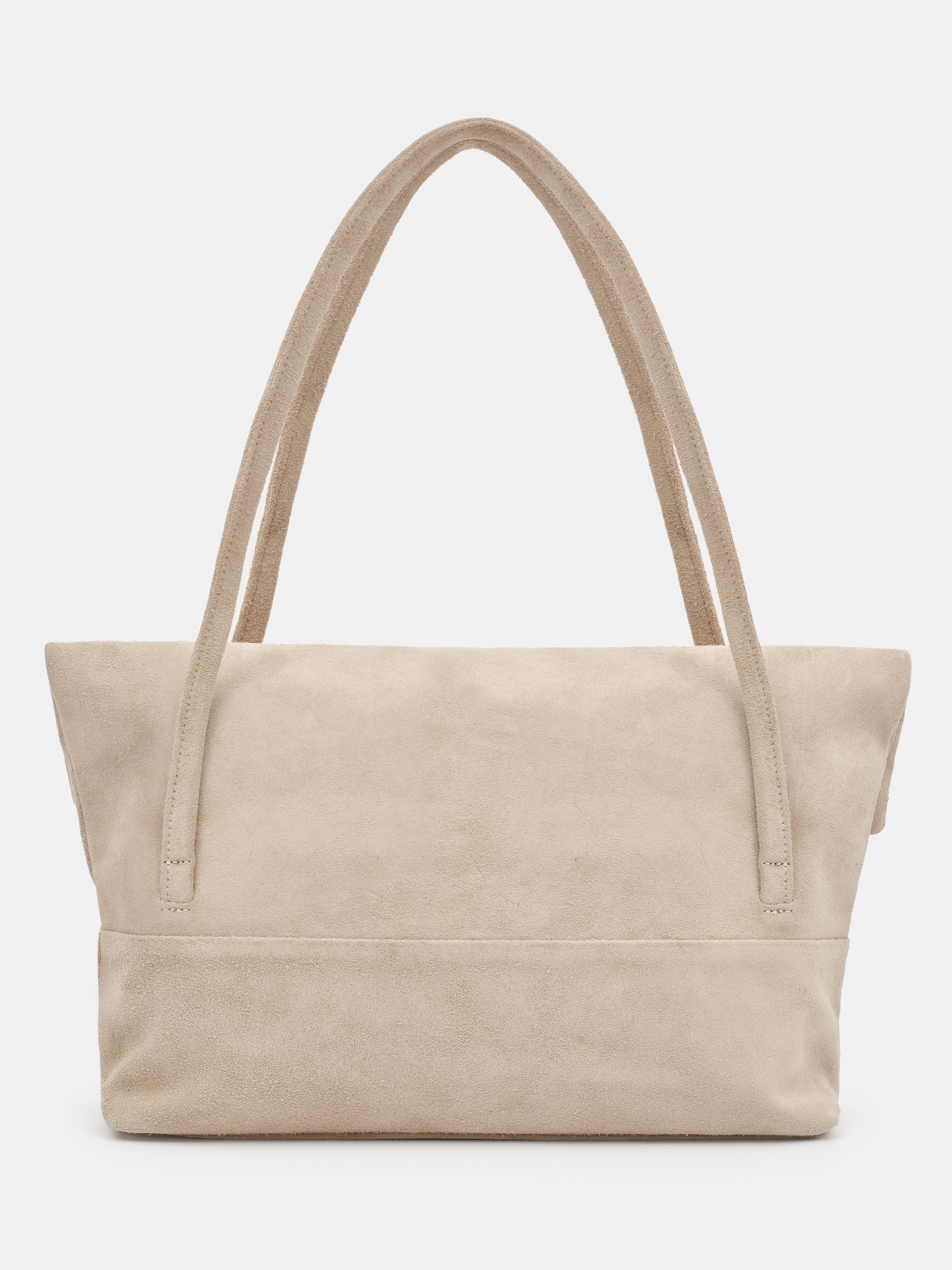 Envelope Suede Shoulder Bag, Nude - Image 5