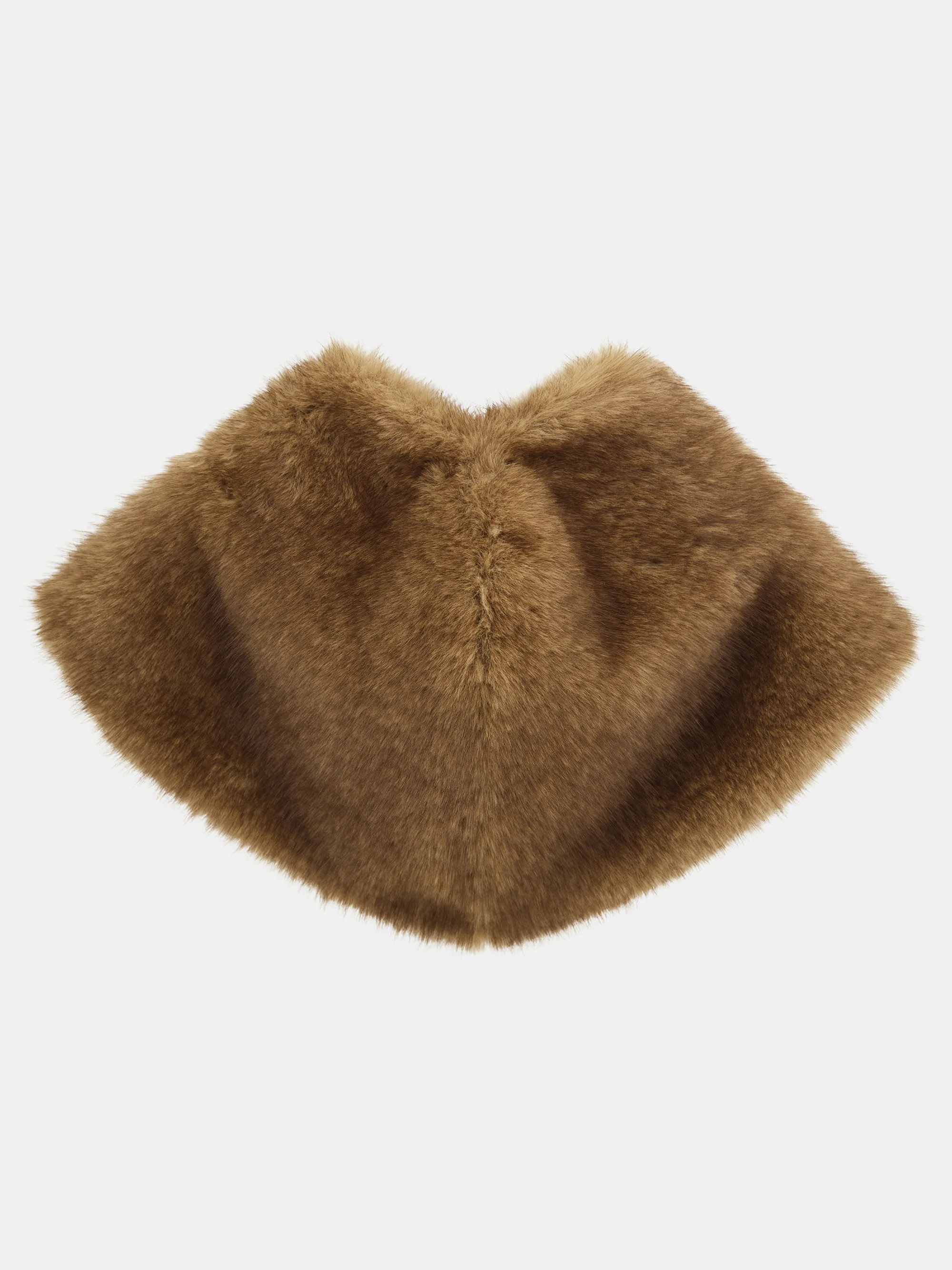 Faux-Fur Scarf, Beige - Image 2