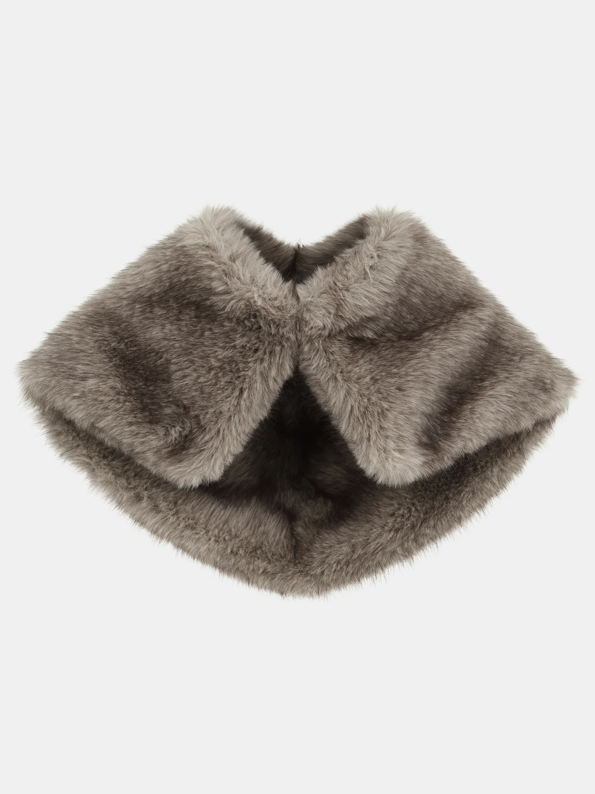 Faux-Fur Scarf, Grey