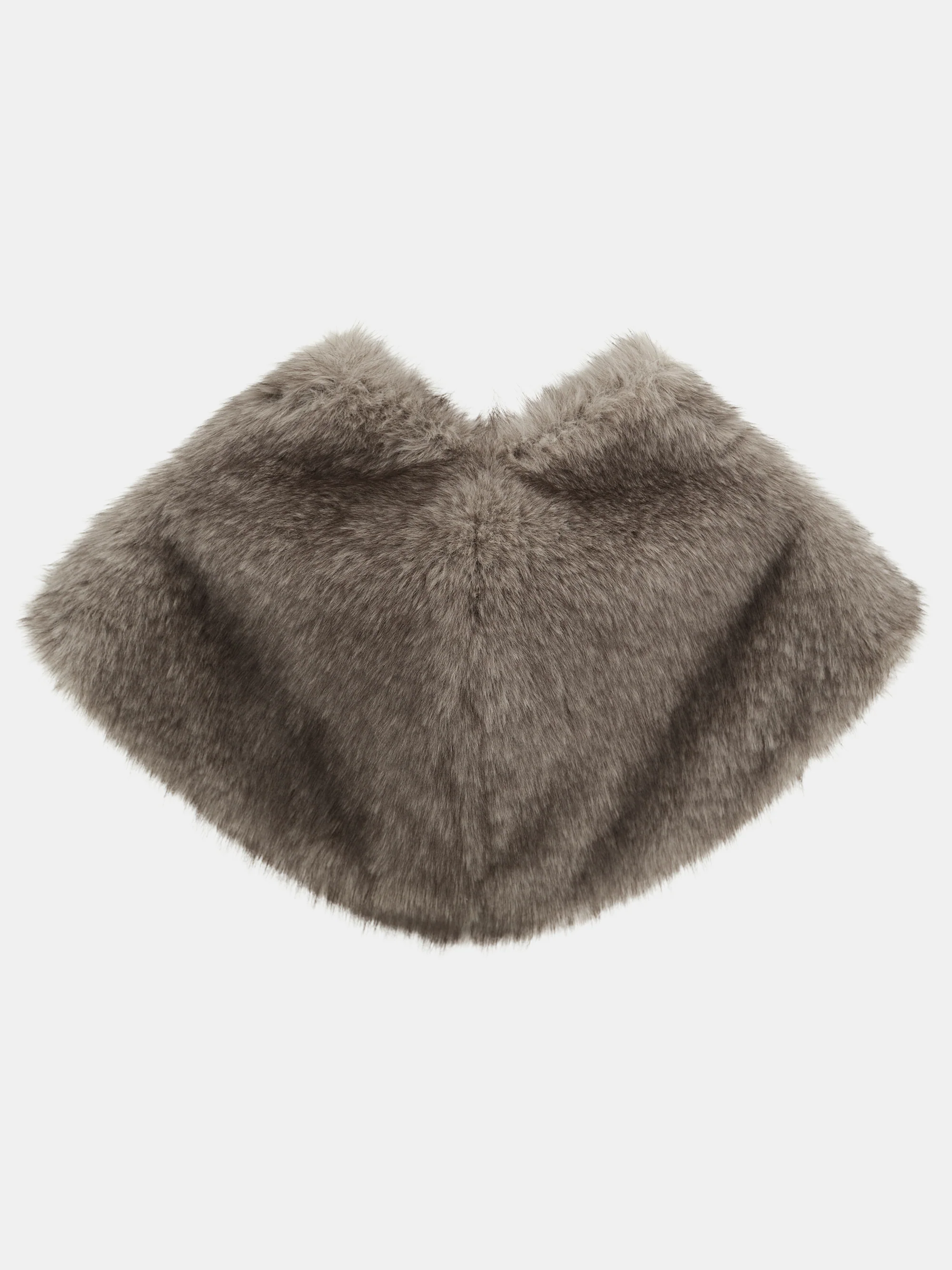 Faux-Fur Scarf, Grey - Image 2