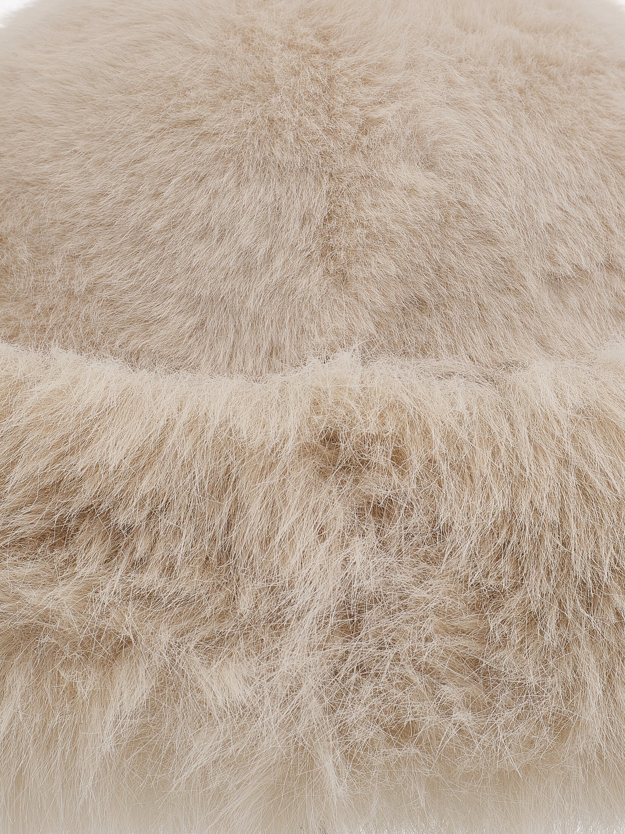 Faux Shearling Hat, Beige - Image 2