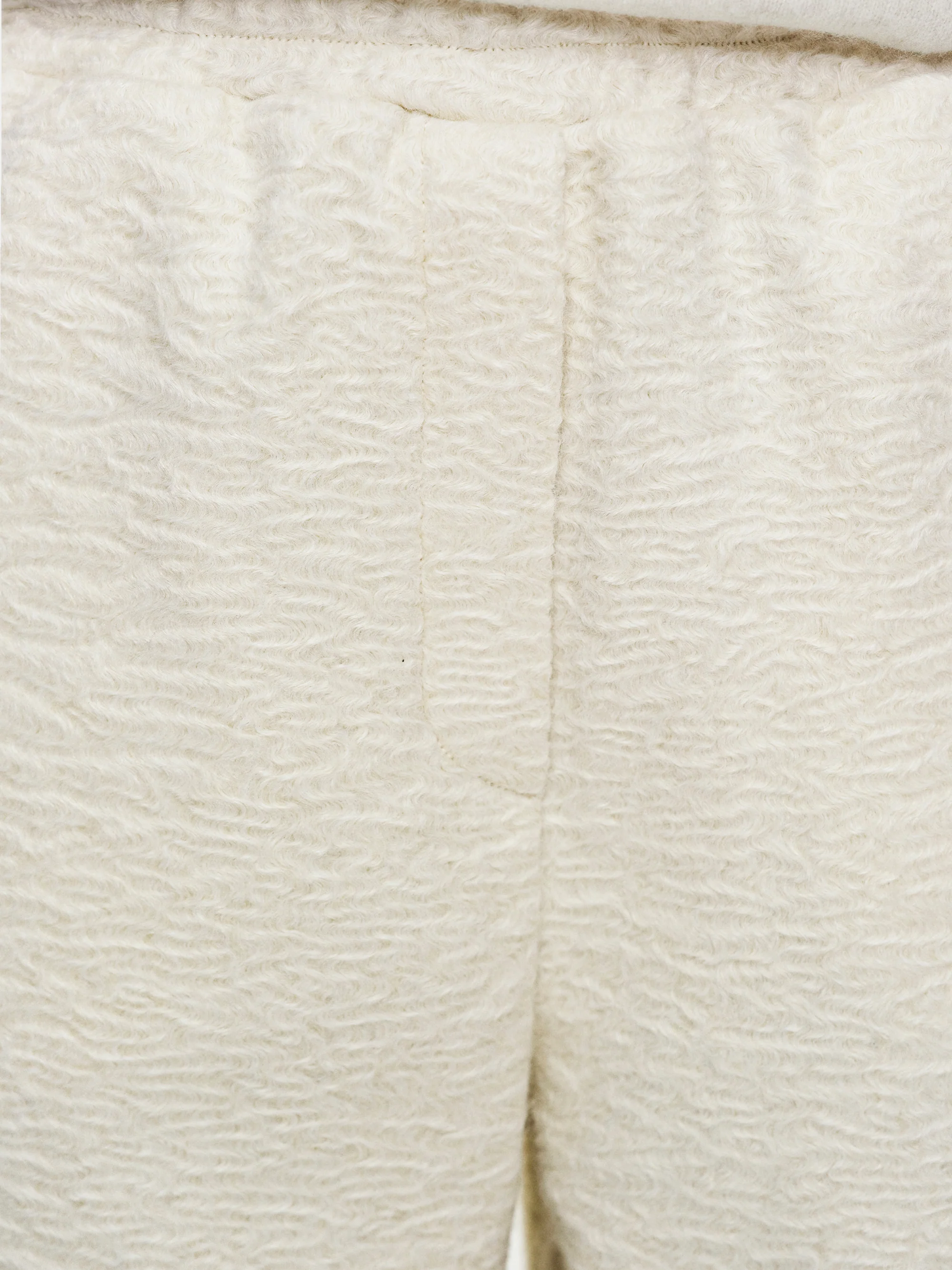Felted Fleece Lounge Pants, Ivory - Image 2
