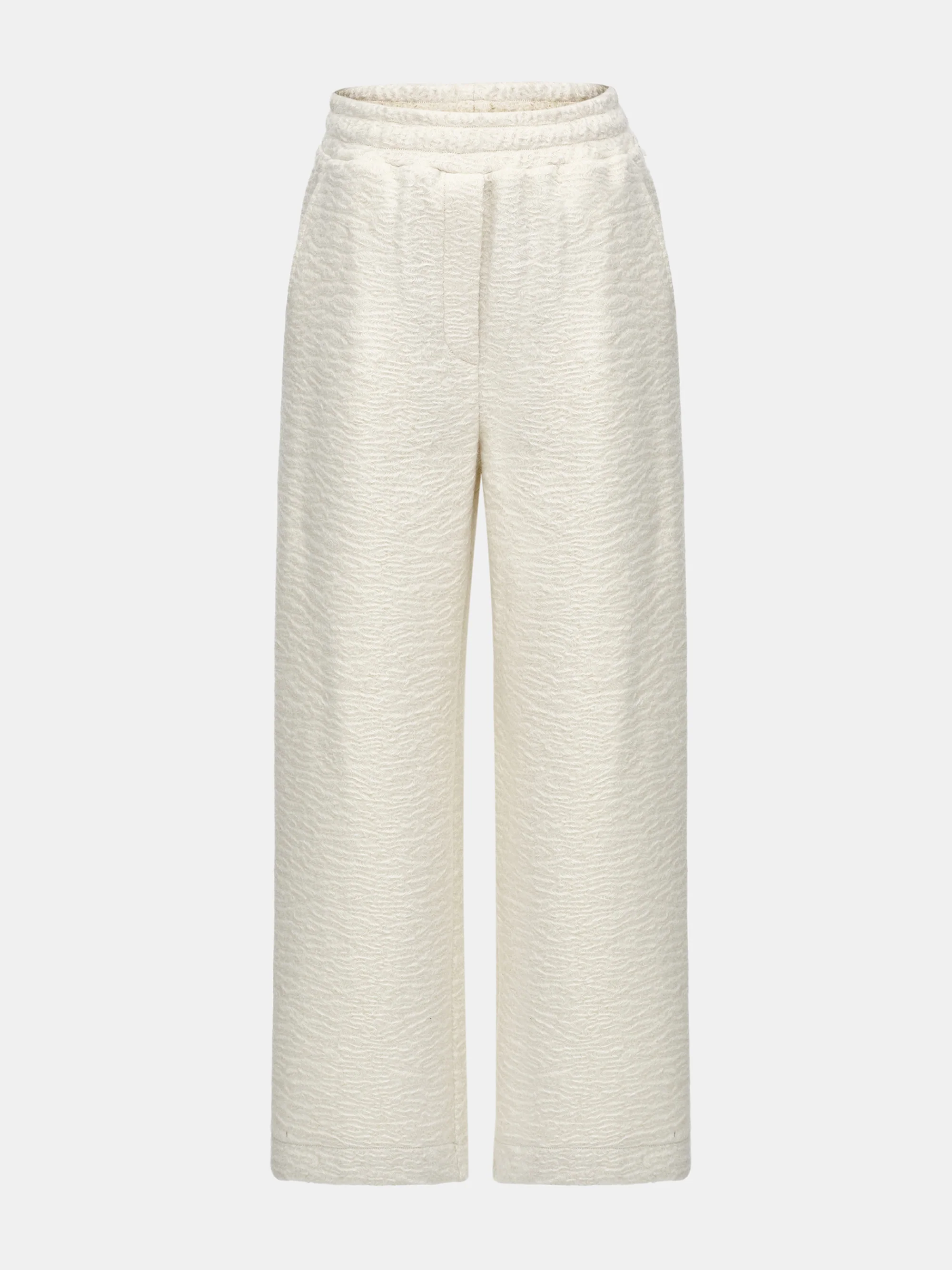Felted Fleece Lounge Pants, Ivory - Image 5