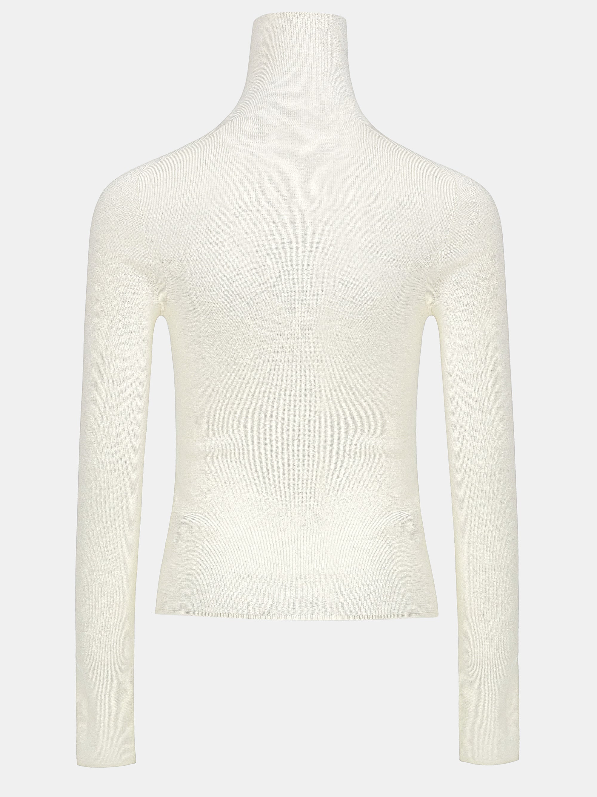 Fine-Knit Merino Turtleneck, Ivory - Image 7