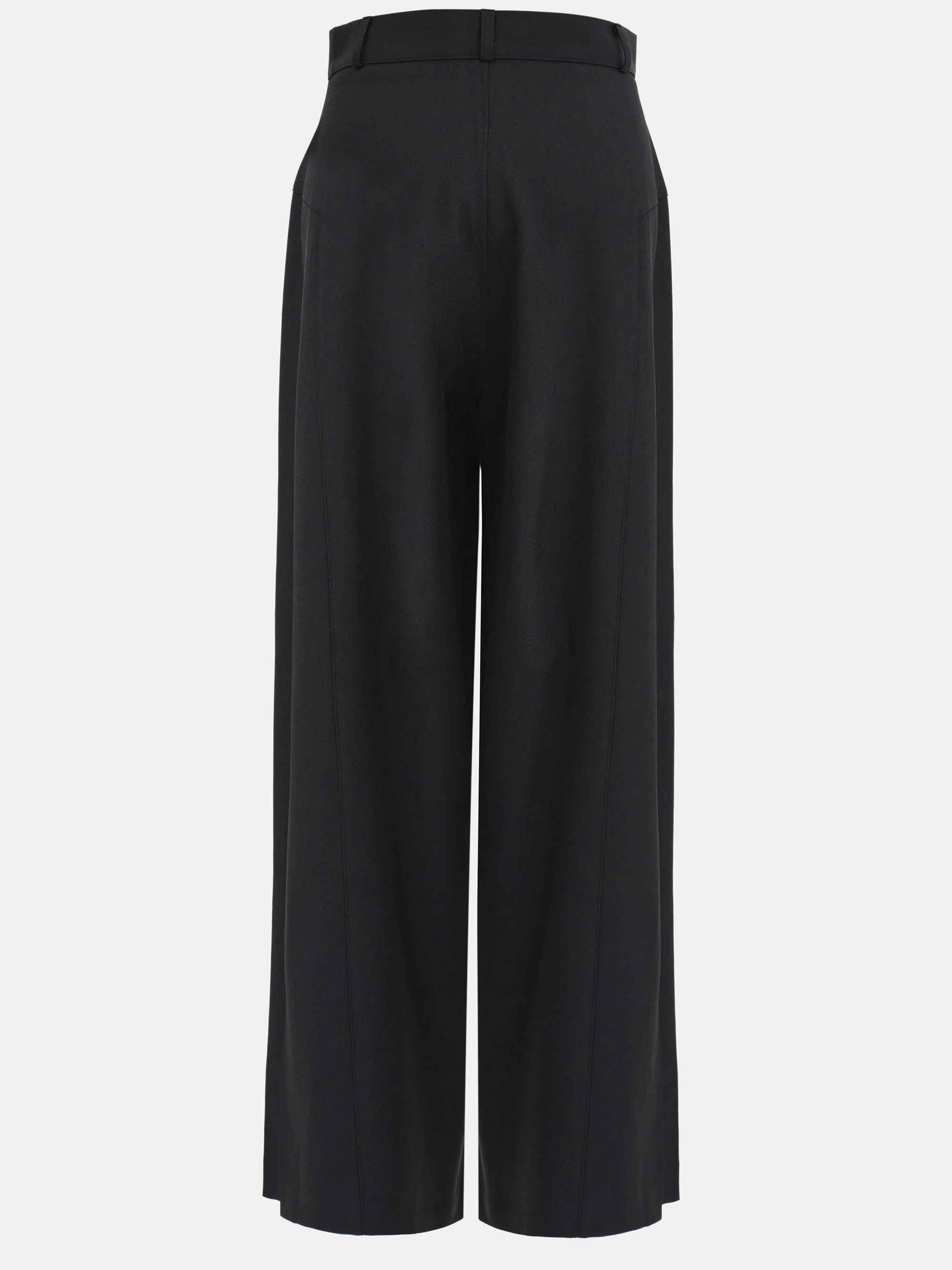 Flowy Wide-Leg Pants, Black - Image 6