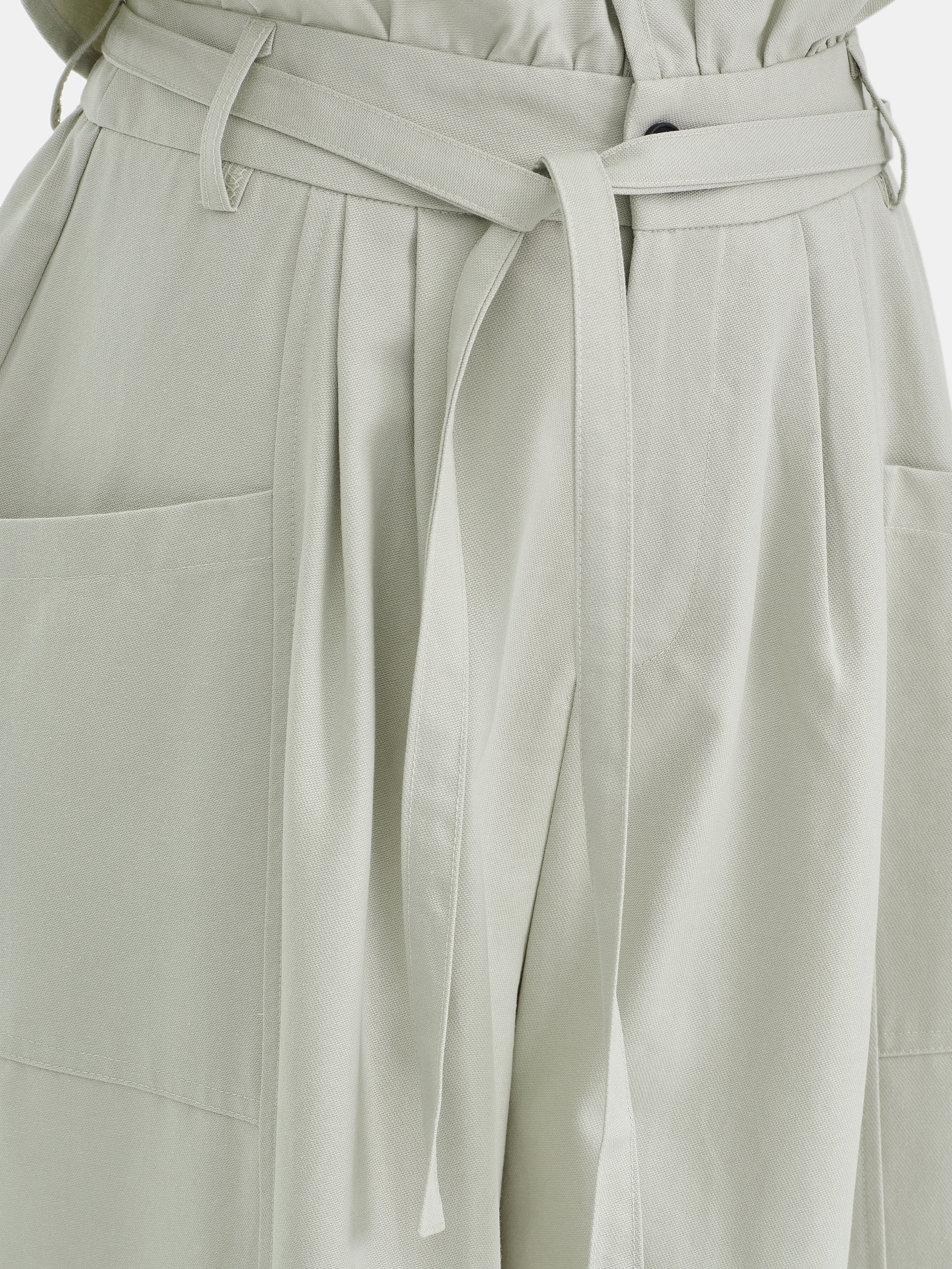 Foldover Wide-Leg Pants, Oat - Image 2