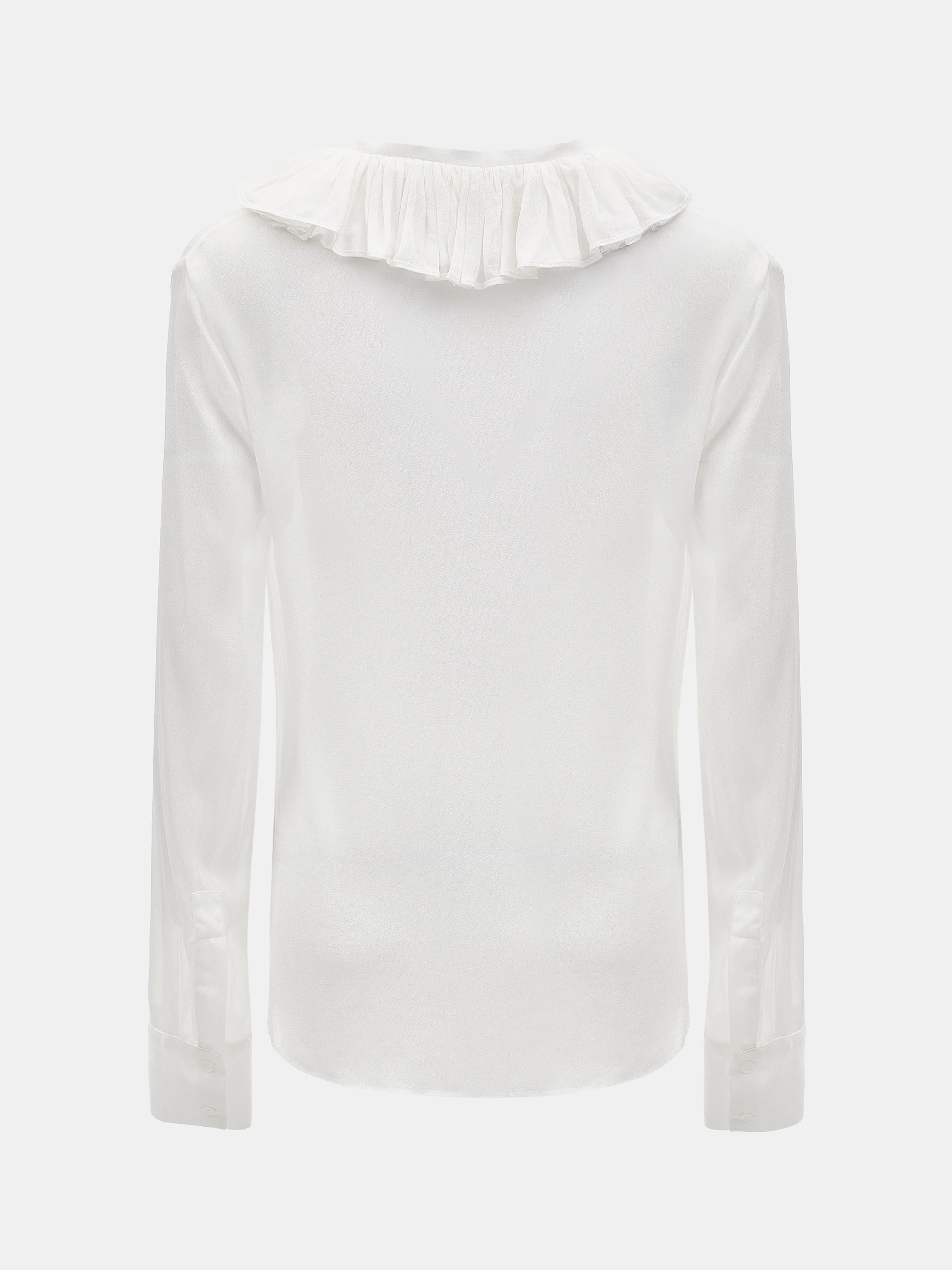 Frill-Collar Blouse, Ivory - Image 6