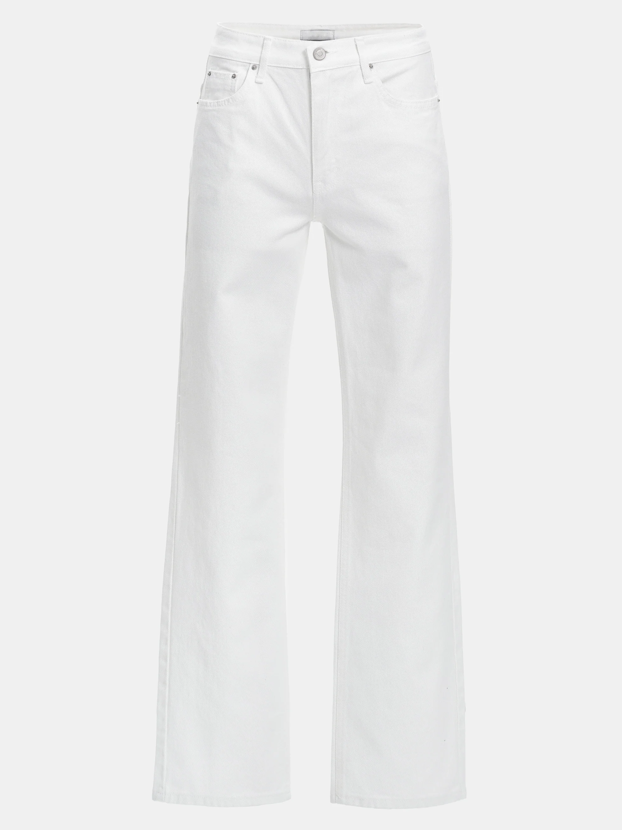 Full Length Slim Jeans, White - Image 4
