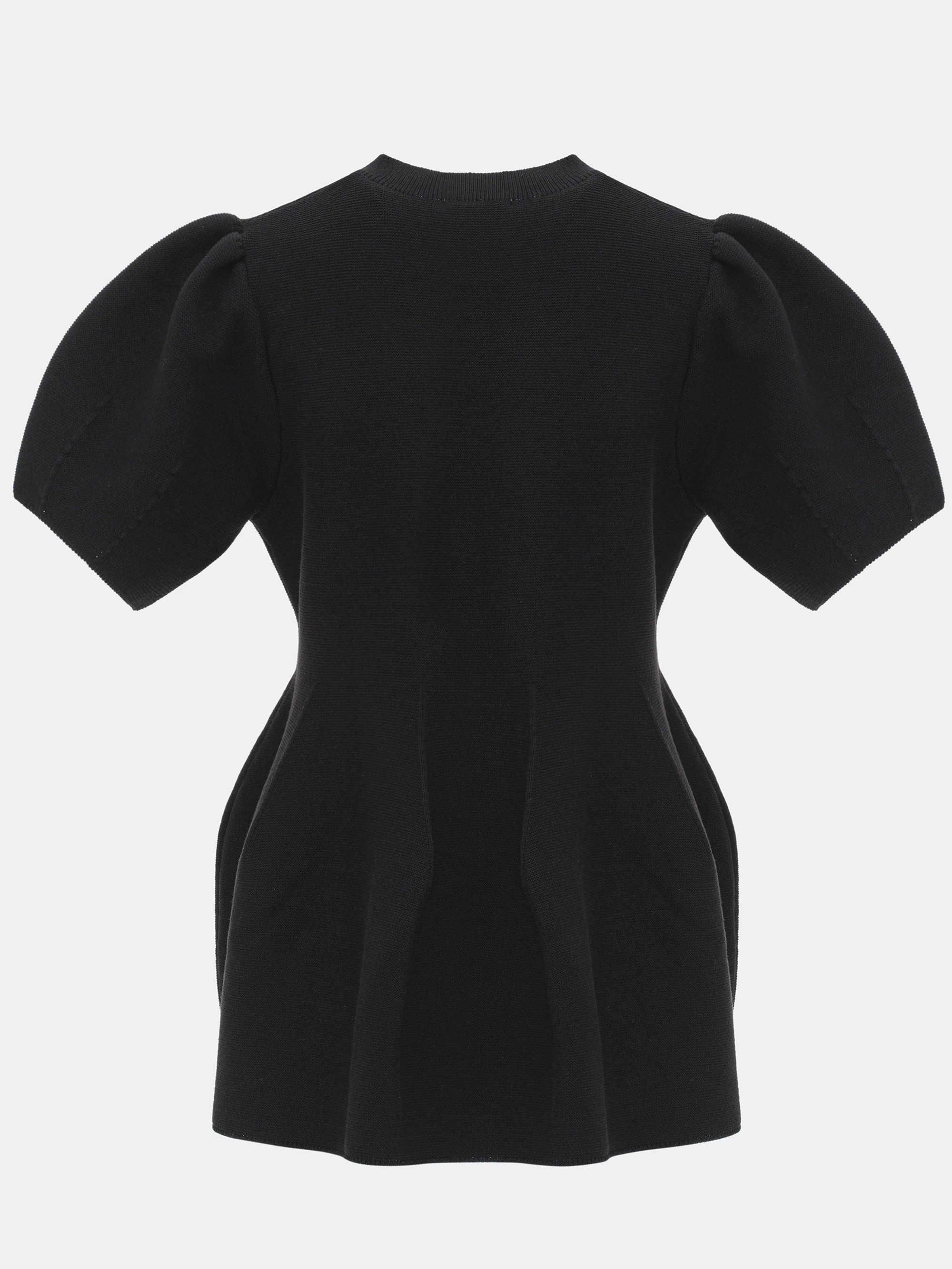 Givston Puff Sleeve Tulip Top, Black - Image 6