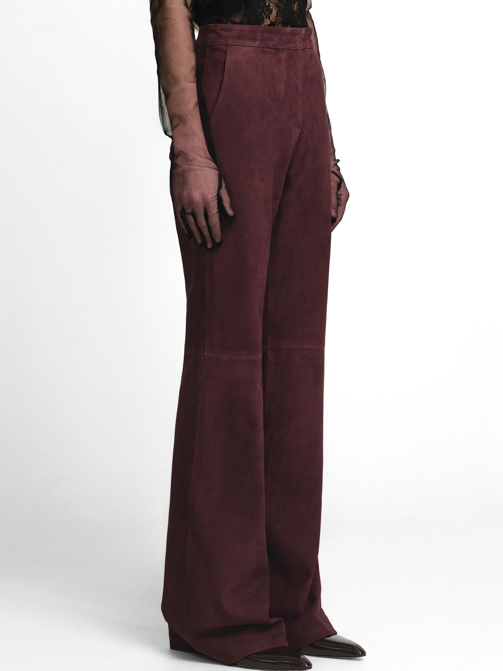 Hailey Trousers, Oxblood - Image 3