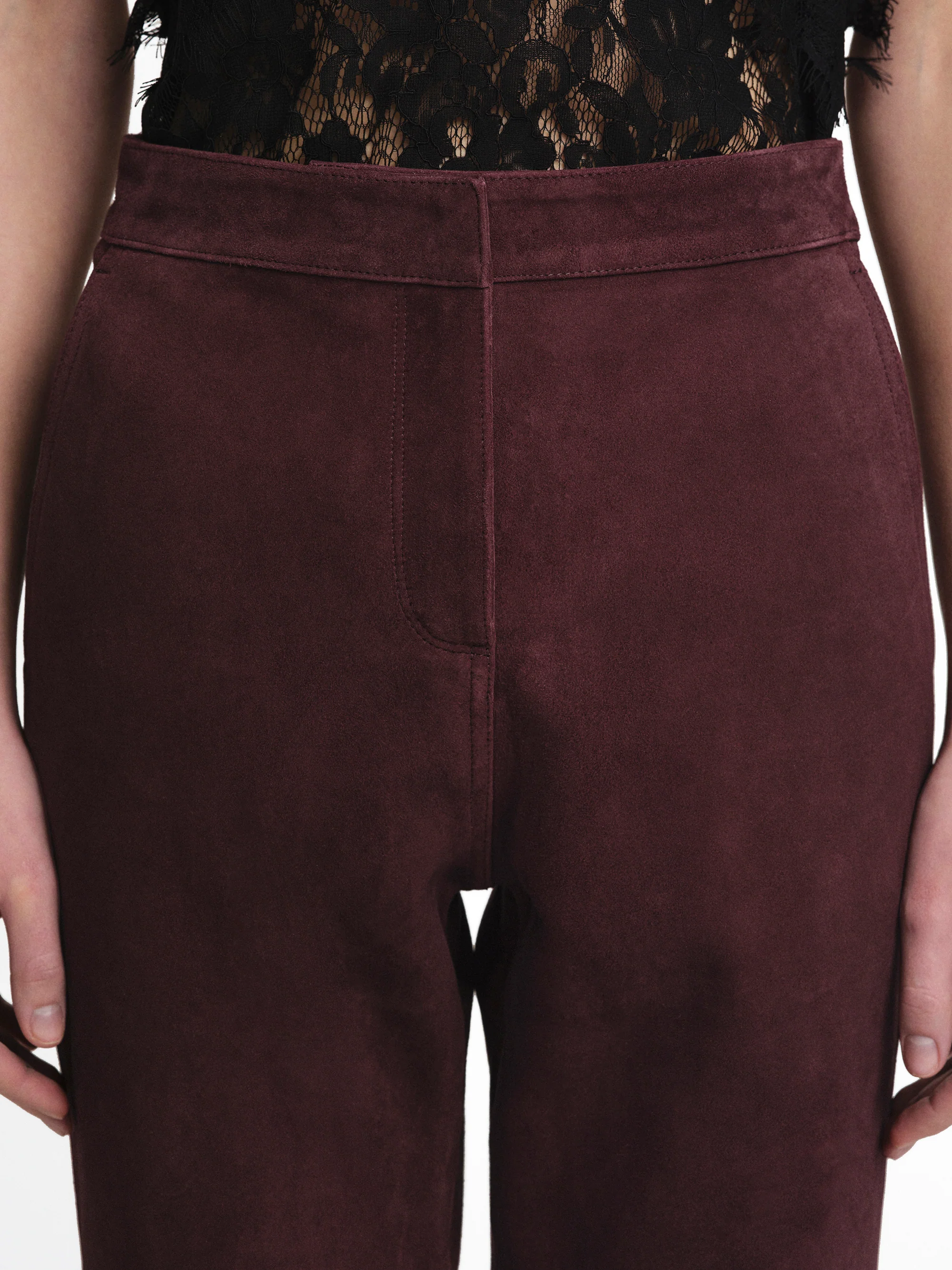 Hailey Trousers, Oxblood - Image 4