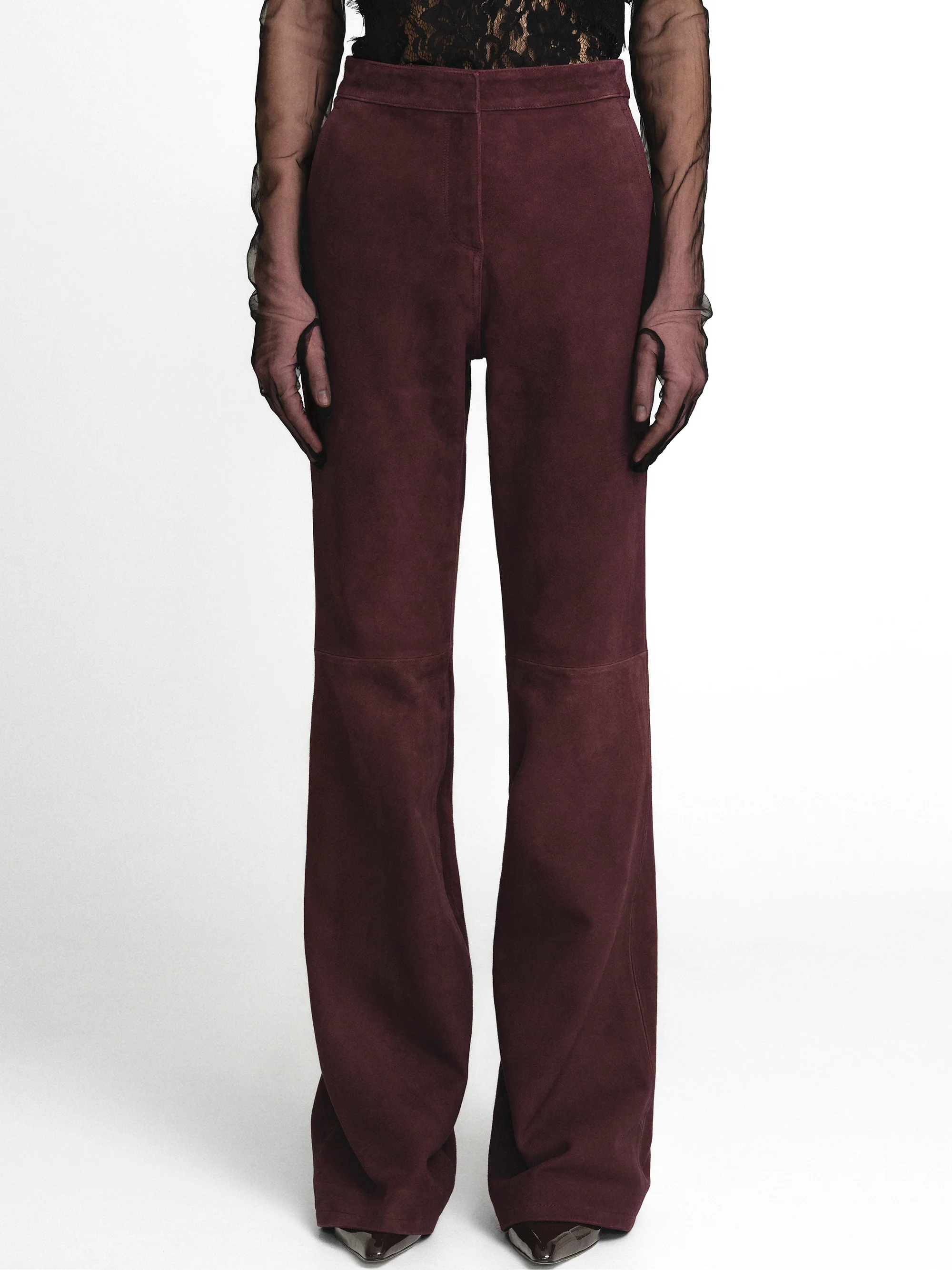 Hailey Trousers, Oxblood - Image 5