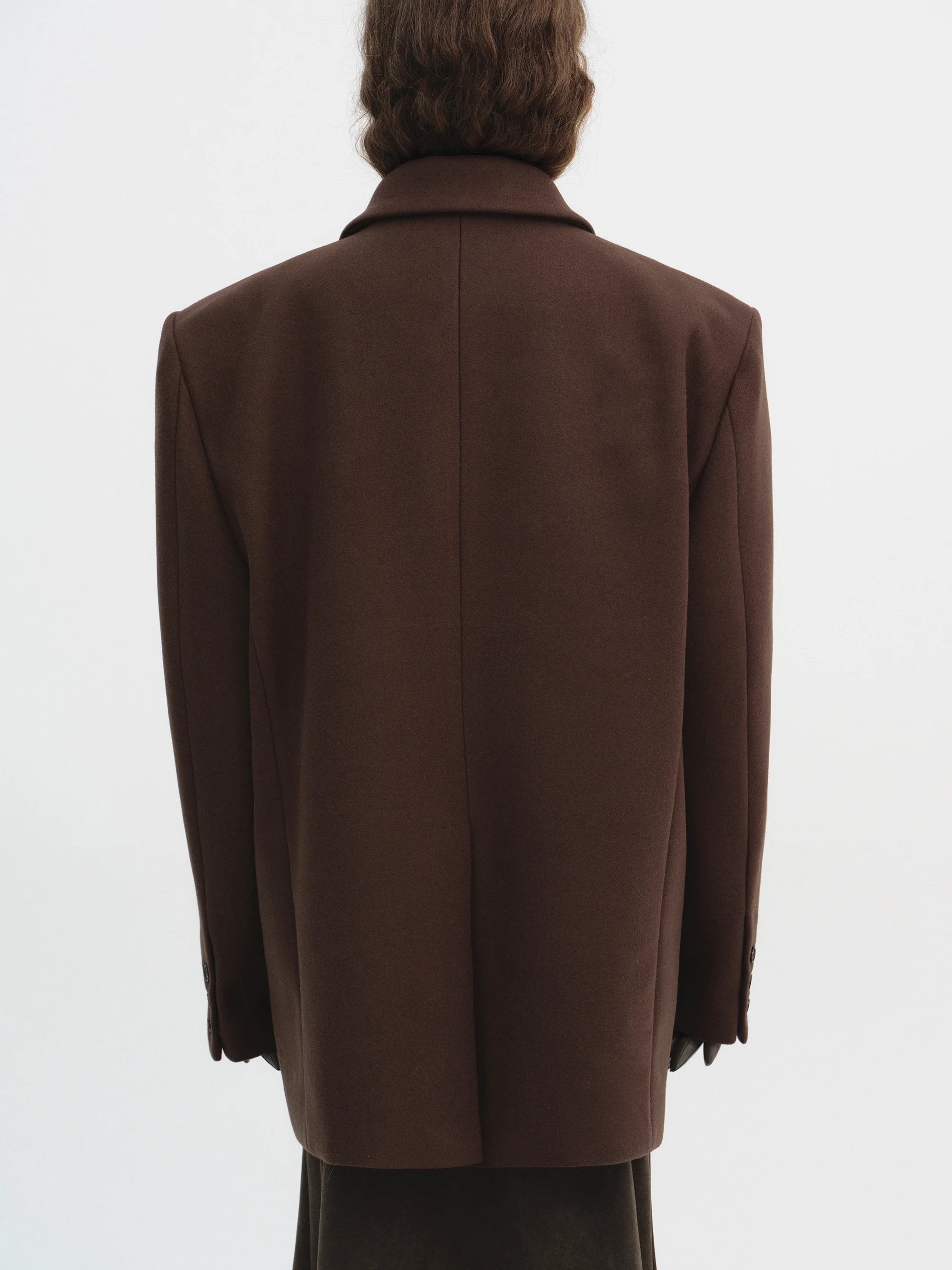 Hayk Oversized Boyfriend Blazer, Chocolate - Image 4
