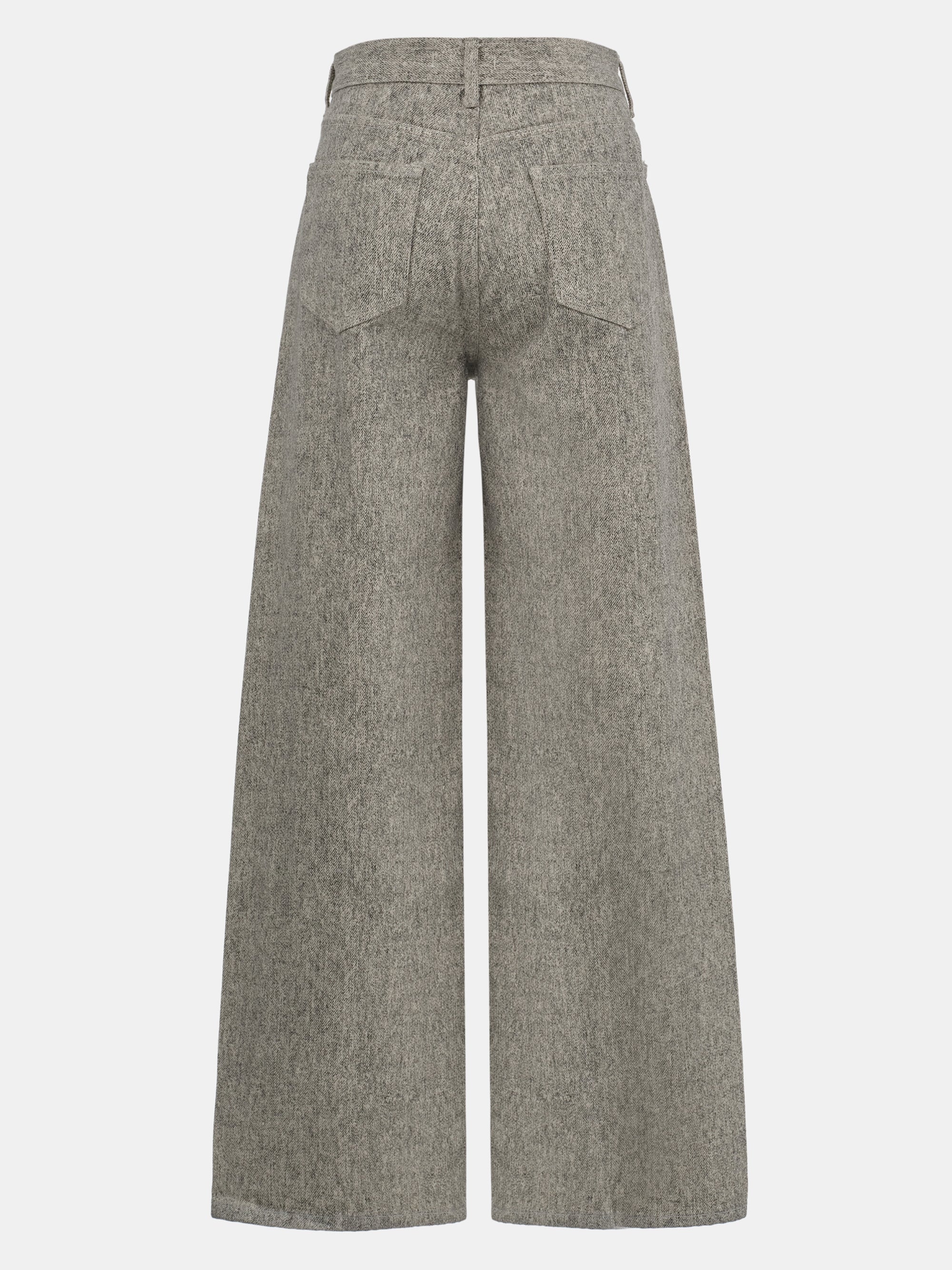 Heathered Loose Jeans, Beige - Image 8