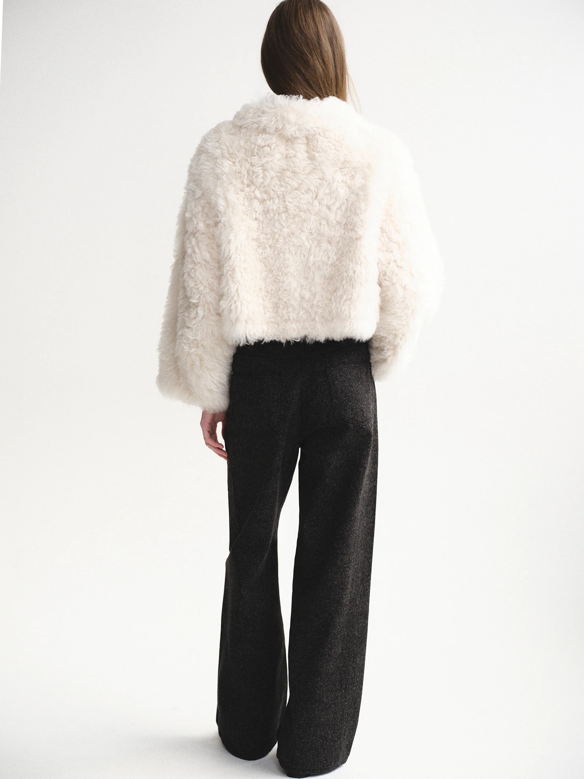 Heathered Loose Jeans, Black - Image 4