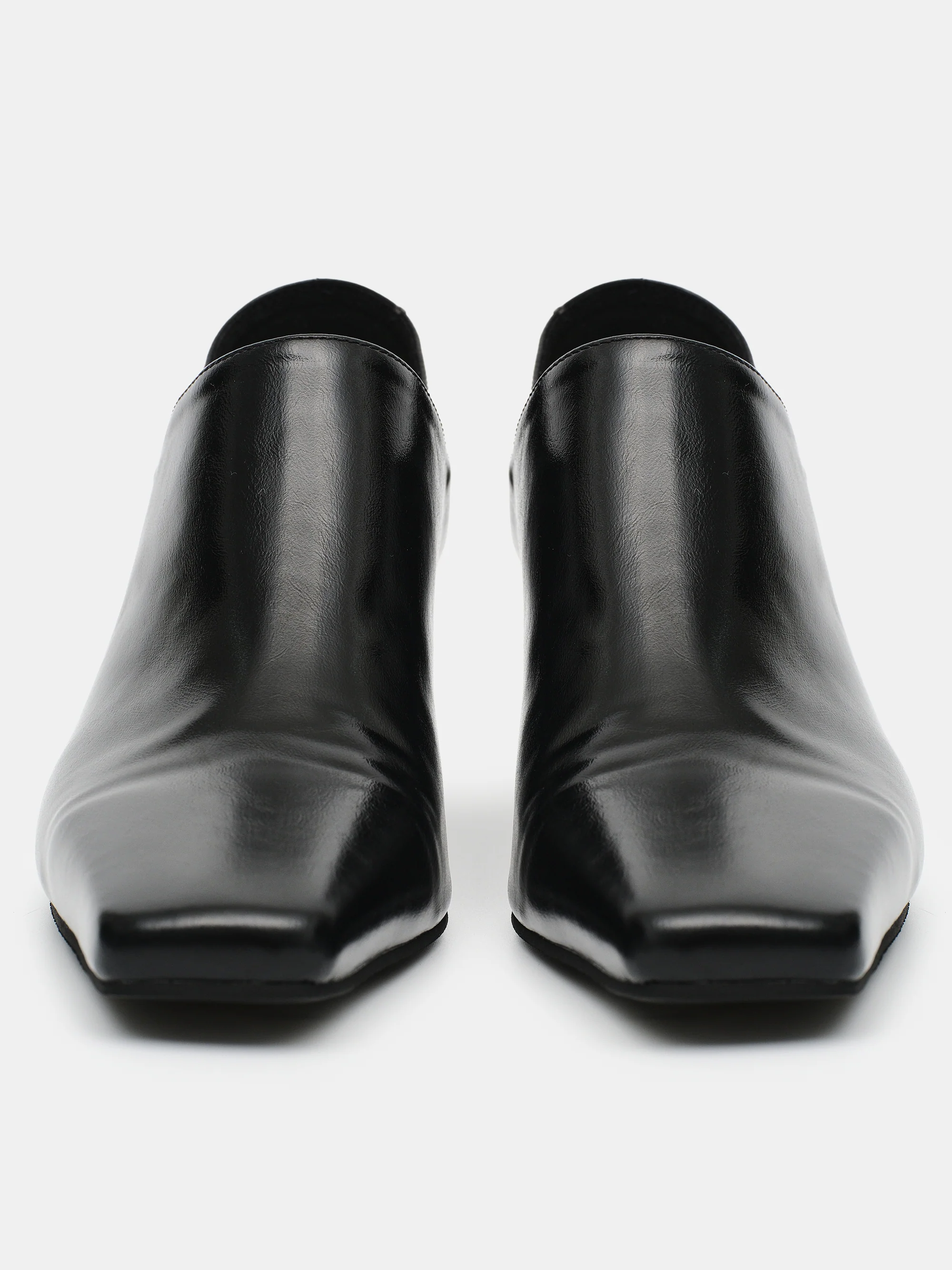 High Vamp Mule Loafers, Black - Image 3