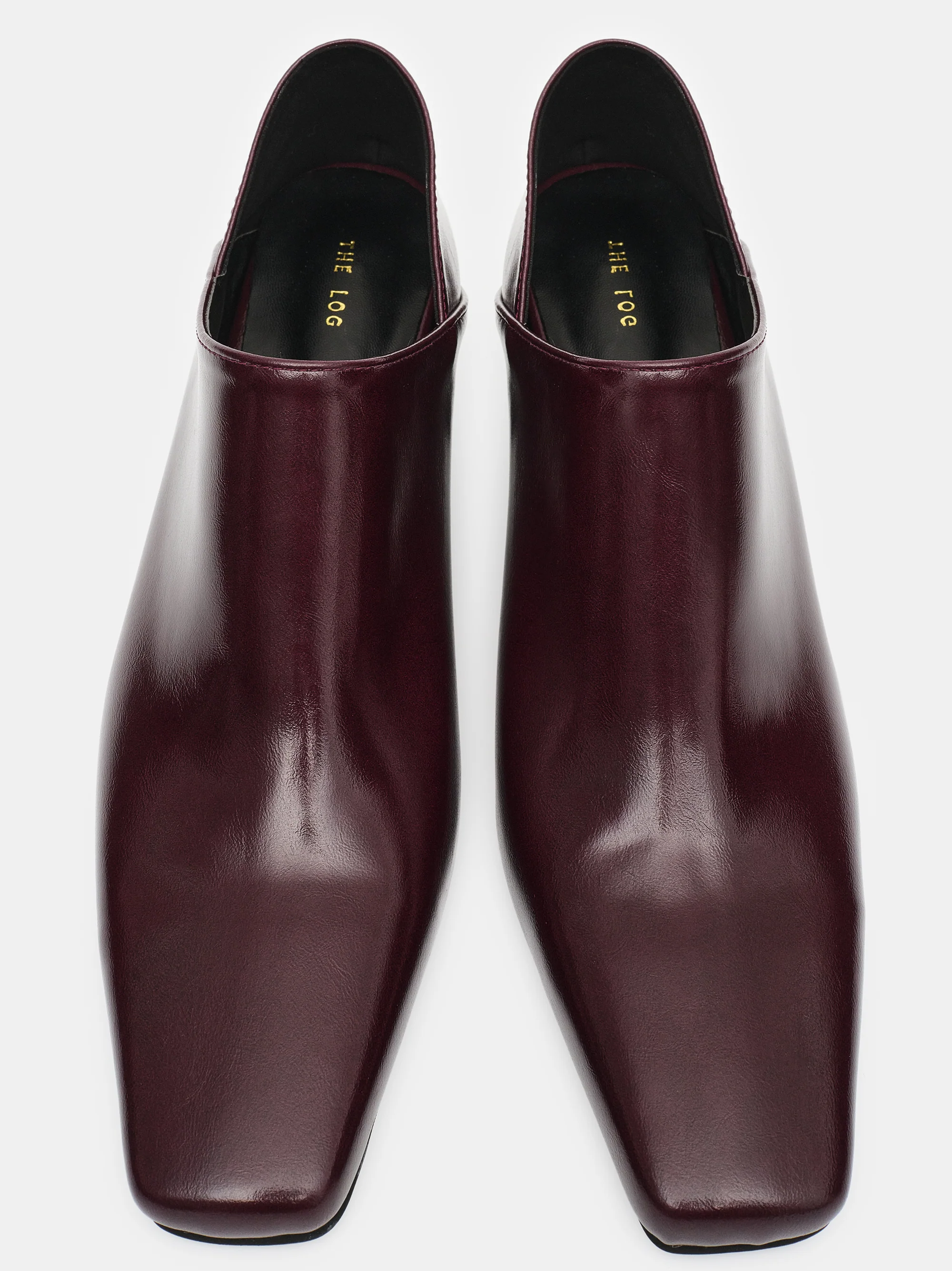 High Vamp Mule Loafers, Plum - Image 2