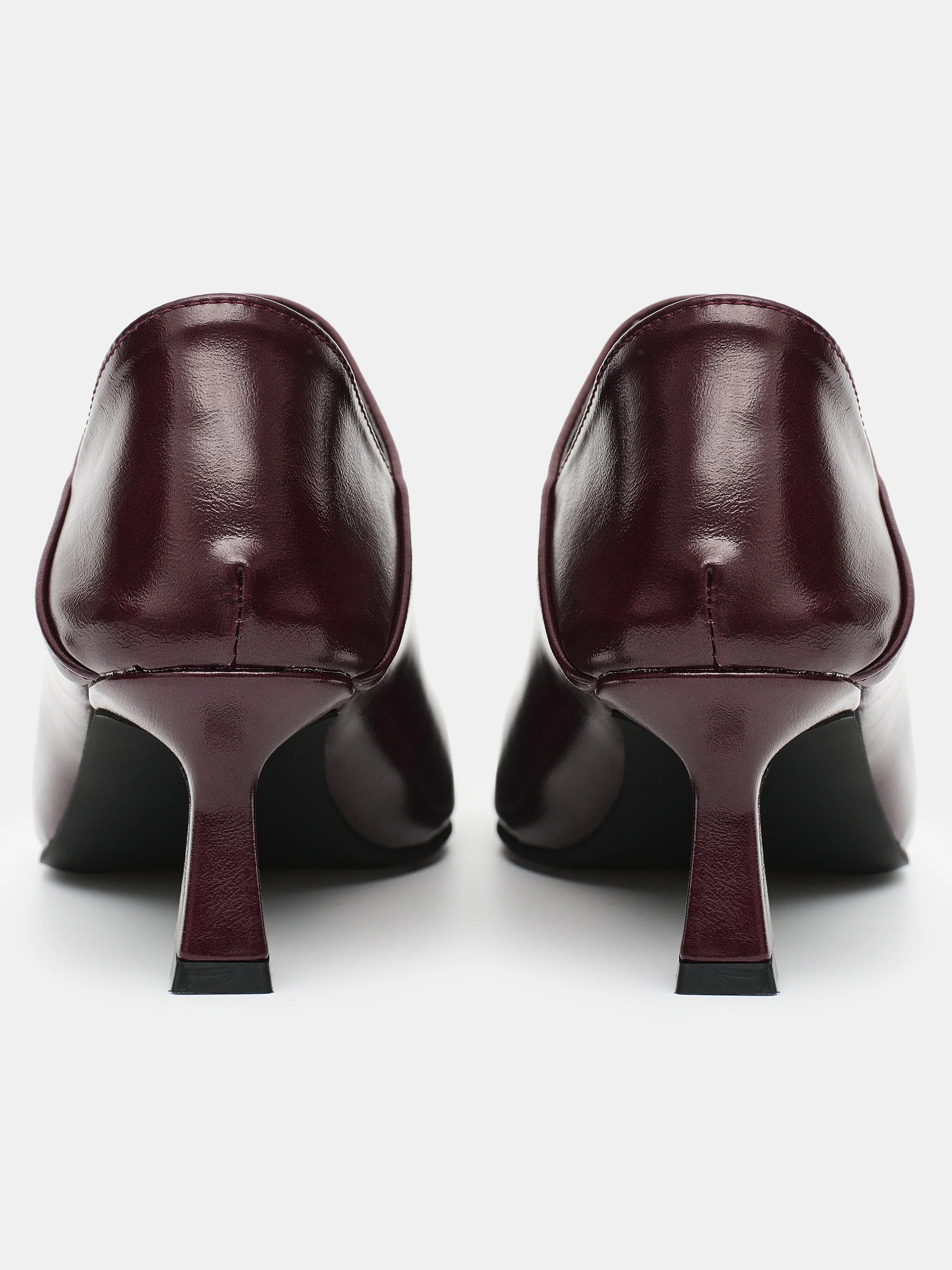 High Vamp Mule Loafers, Plum - Image 4