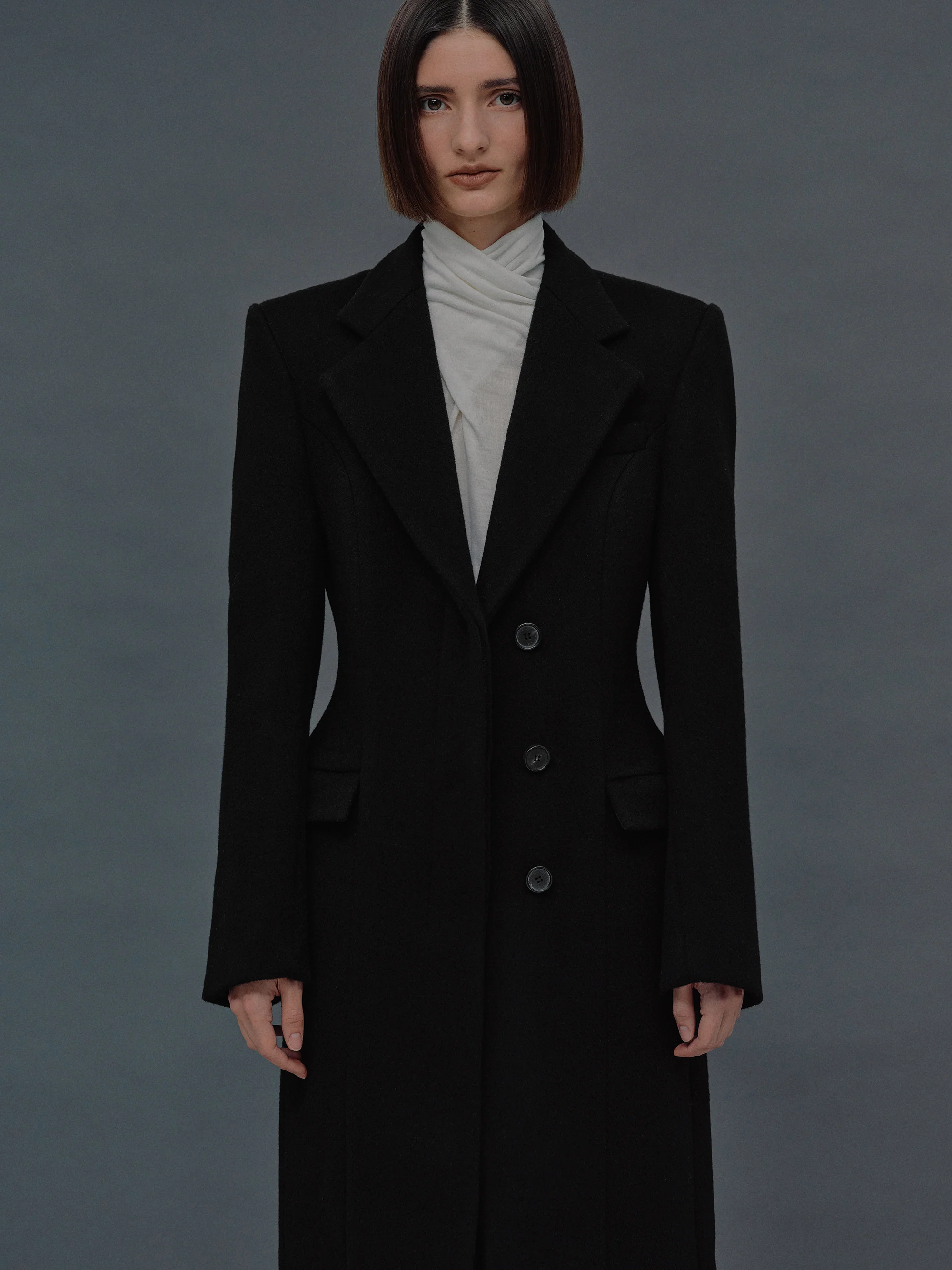 Holin Hourglass Coat, Black - Image 4
