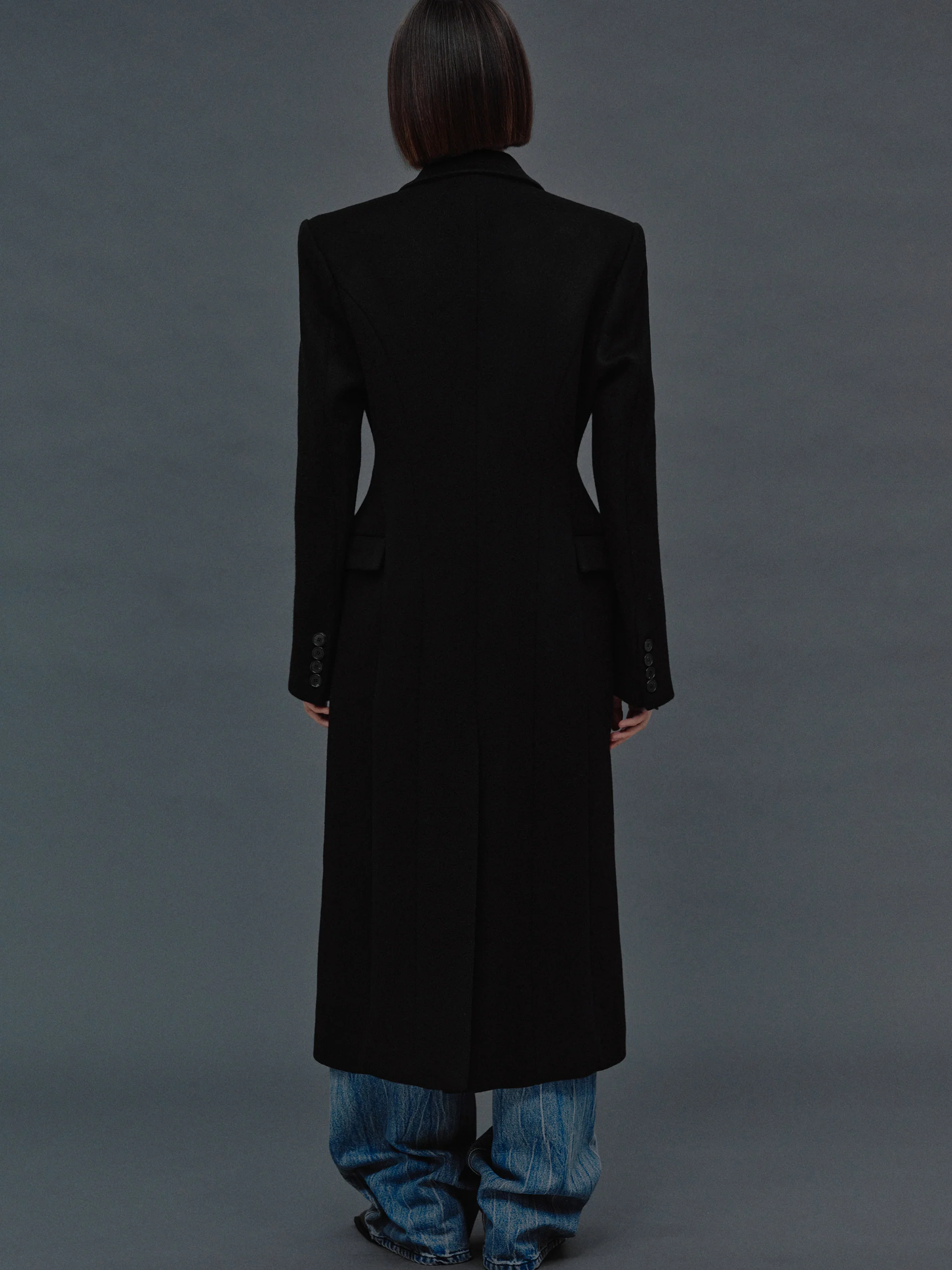 Holin Hourglass Coat, Black - Image 5