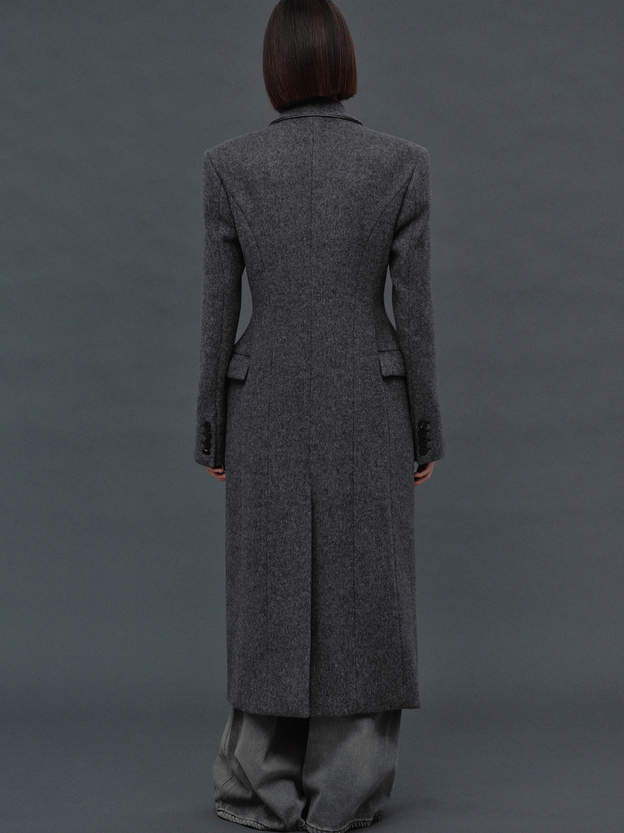 Holin Hourglass Coat, Cobblestone - Image 5