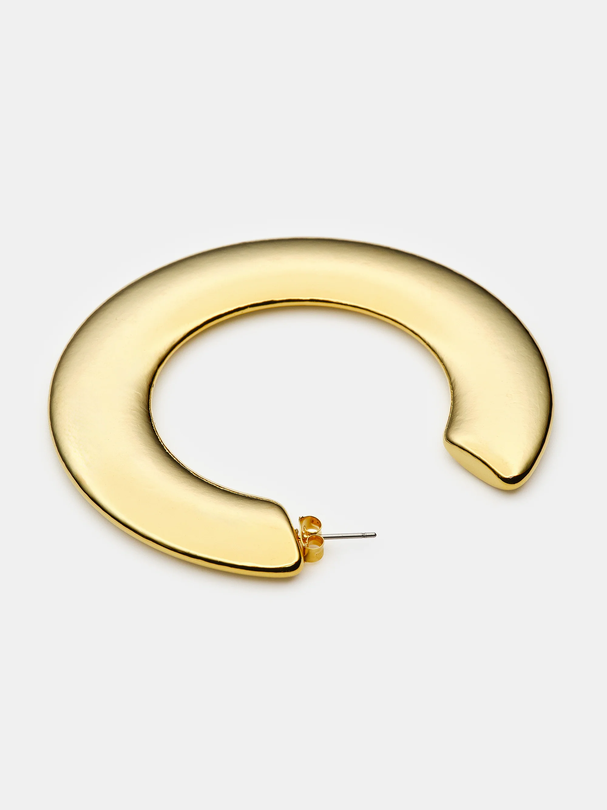 Hoop Earrings, Gold - Image 2