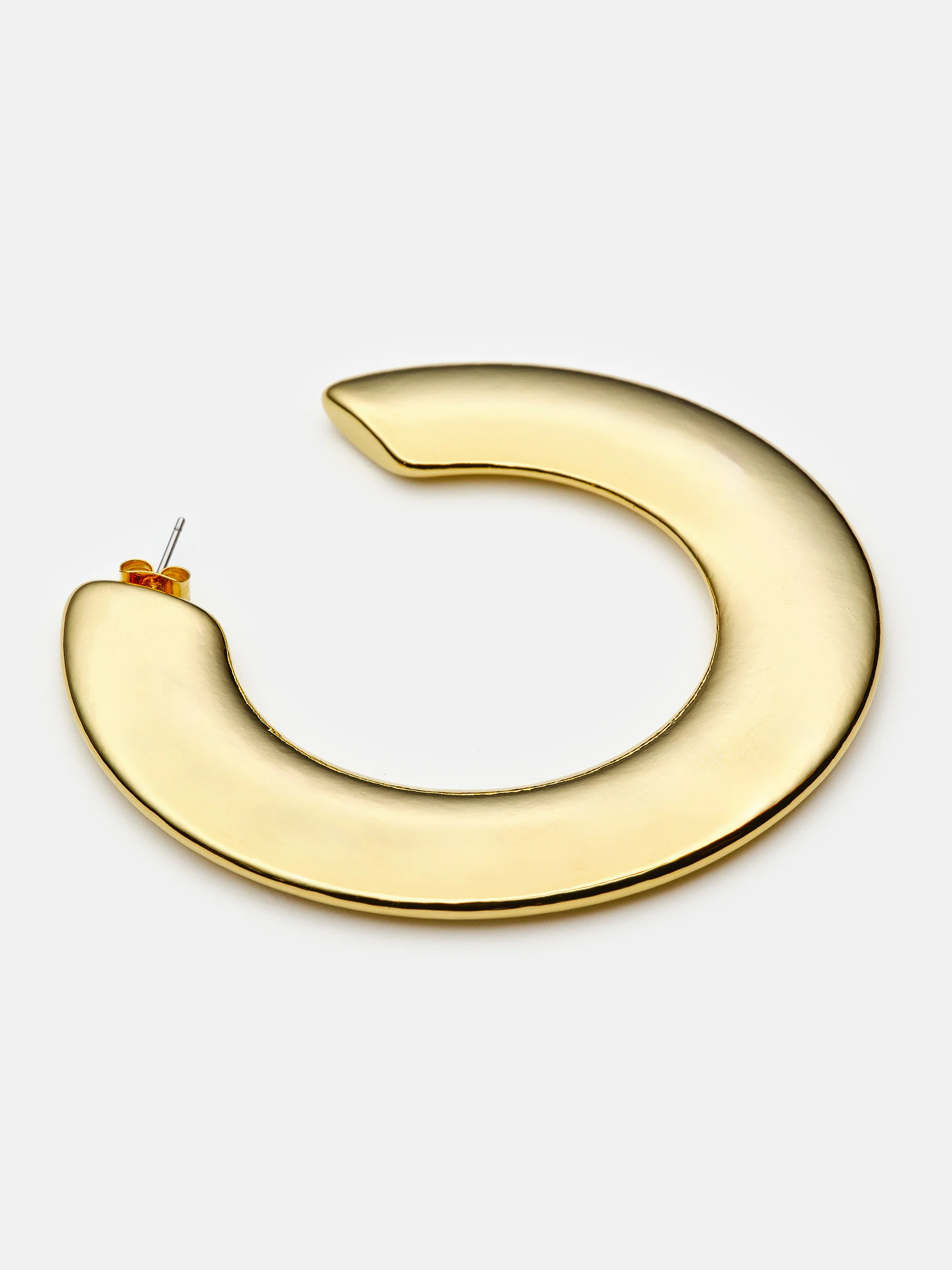 Hoop Earrings, Gold - Image 3