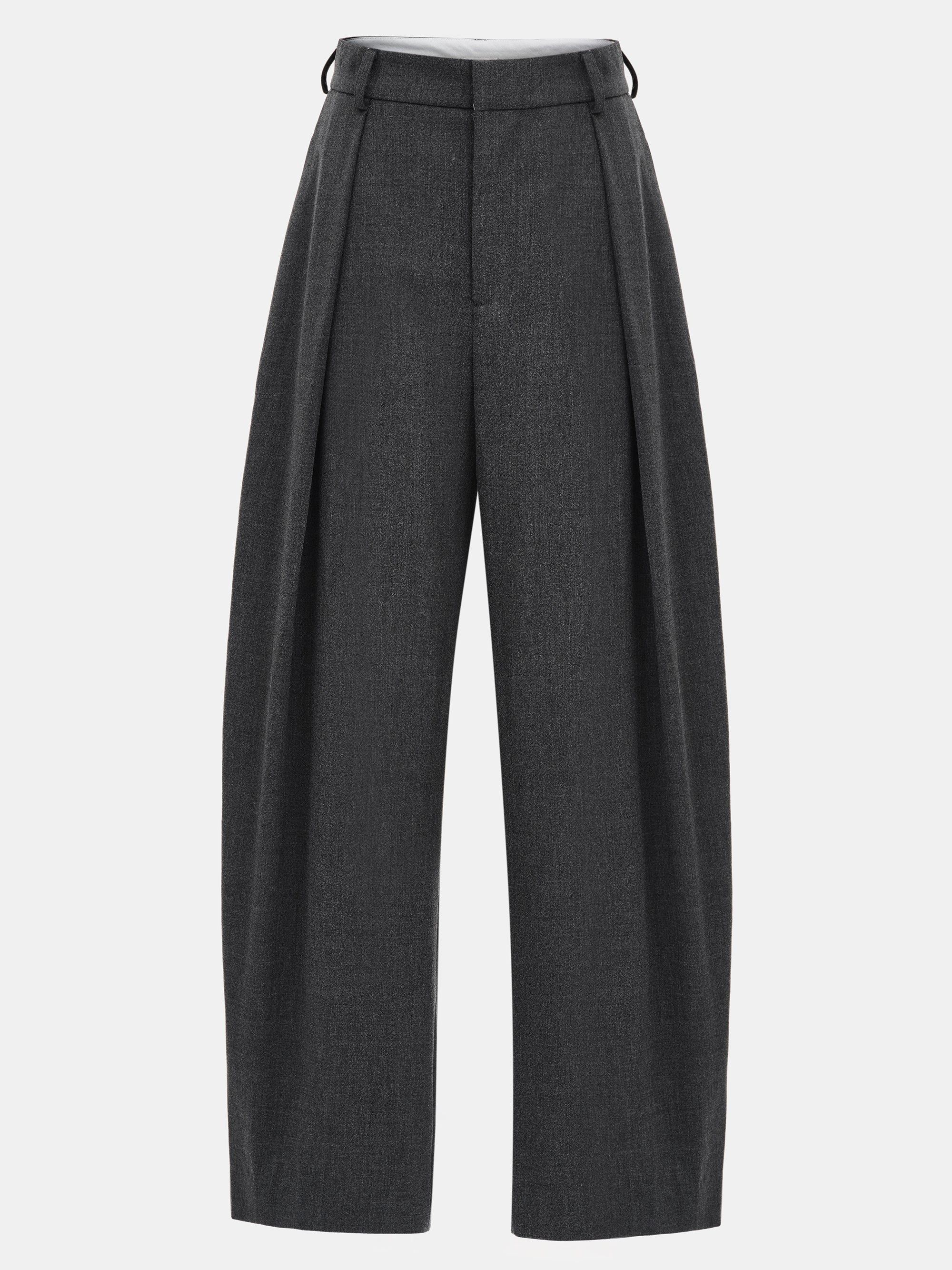 Hopsack Relaxed Trousers, Charcoal - Image 4