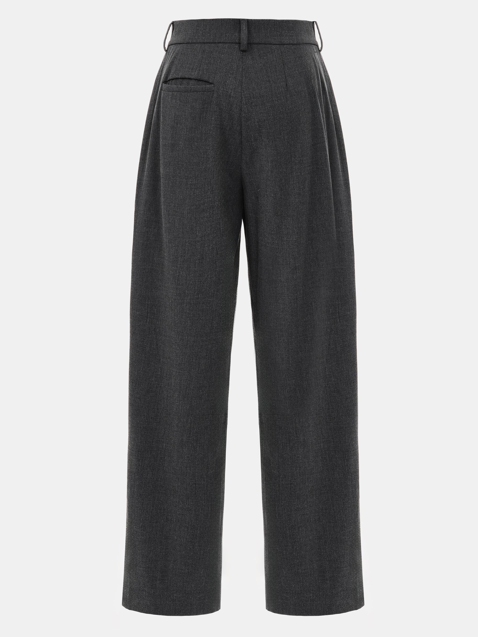 Hopsack Relaxed Trousers, Charcoal - Image 5
