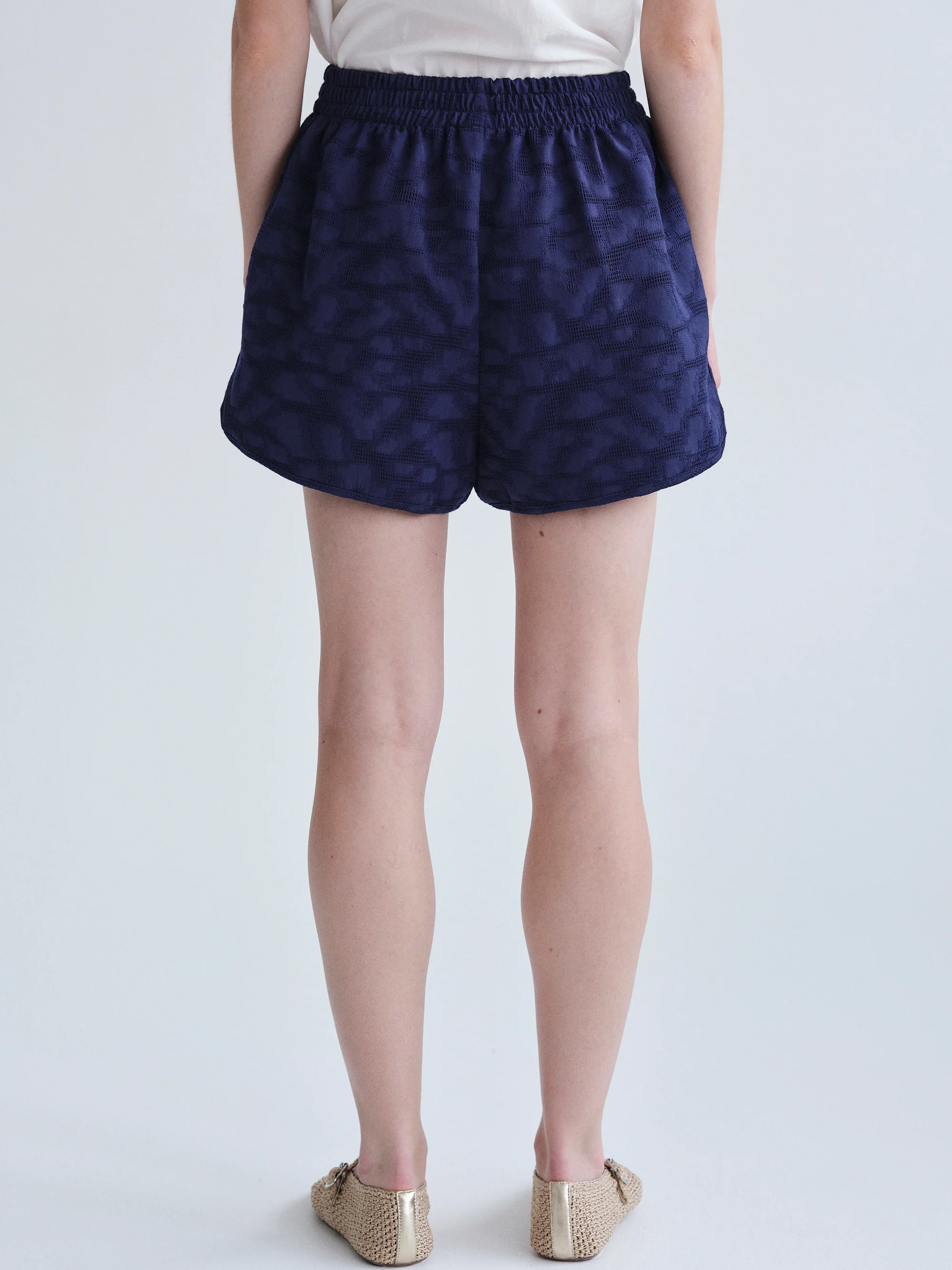 Jacquard Shorts, Navy - Image 7
