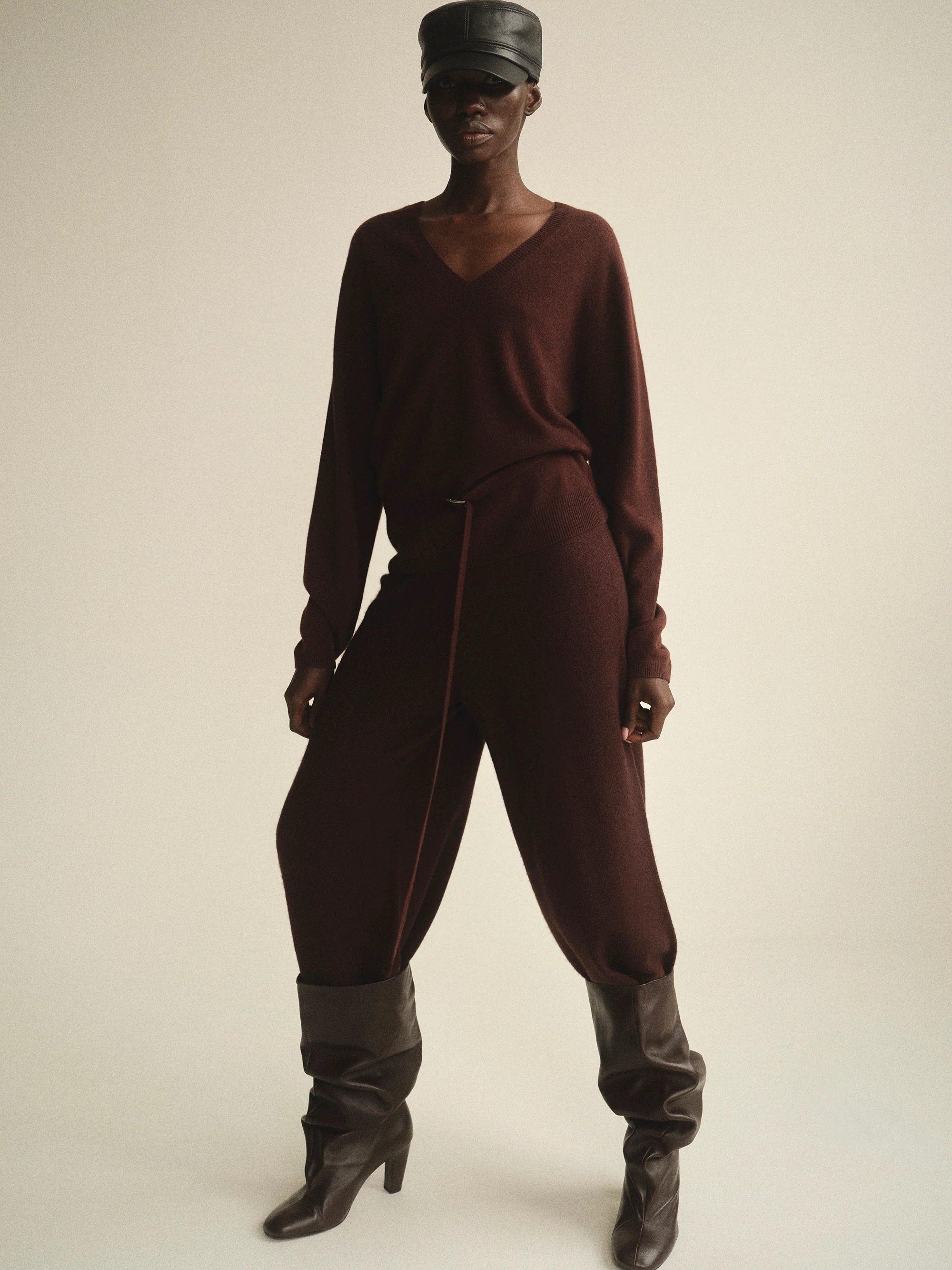 Knit Jogger Pants, Zinfande