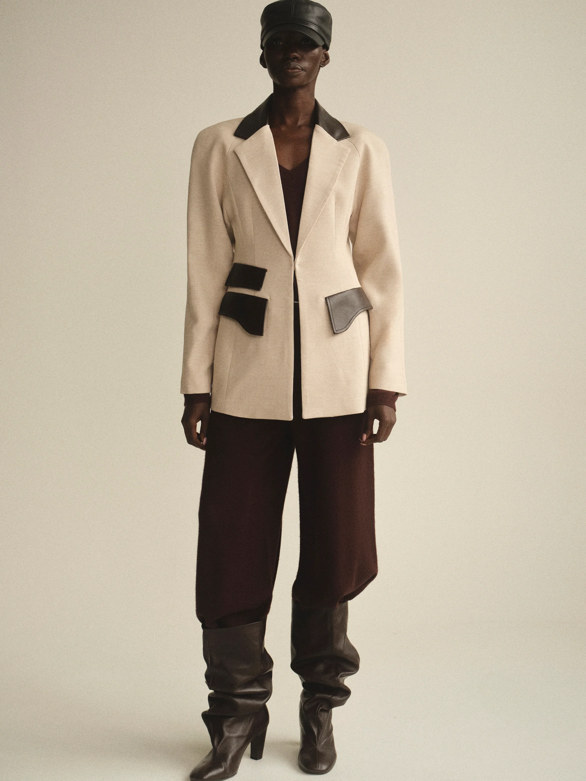 Knit Jogger Pants, Zinfande - Image 3