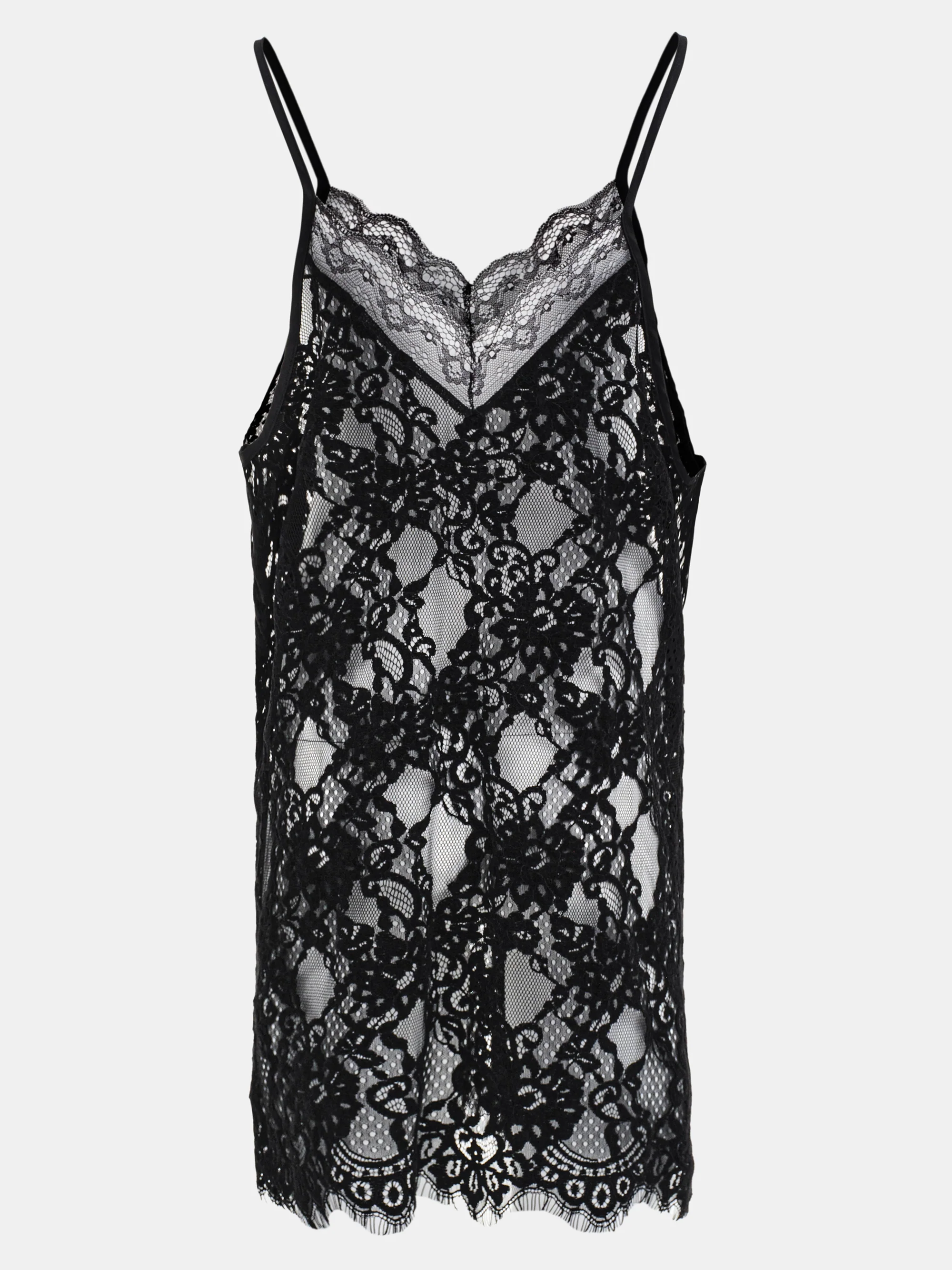 Lace Embroidery Tunic, Black - Image 4