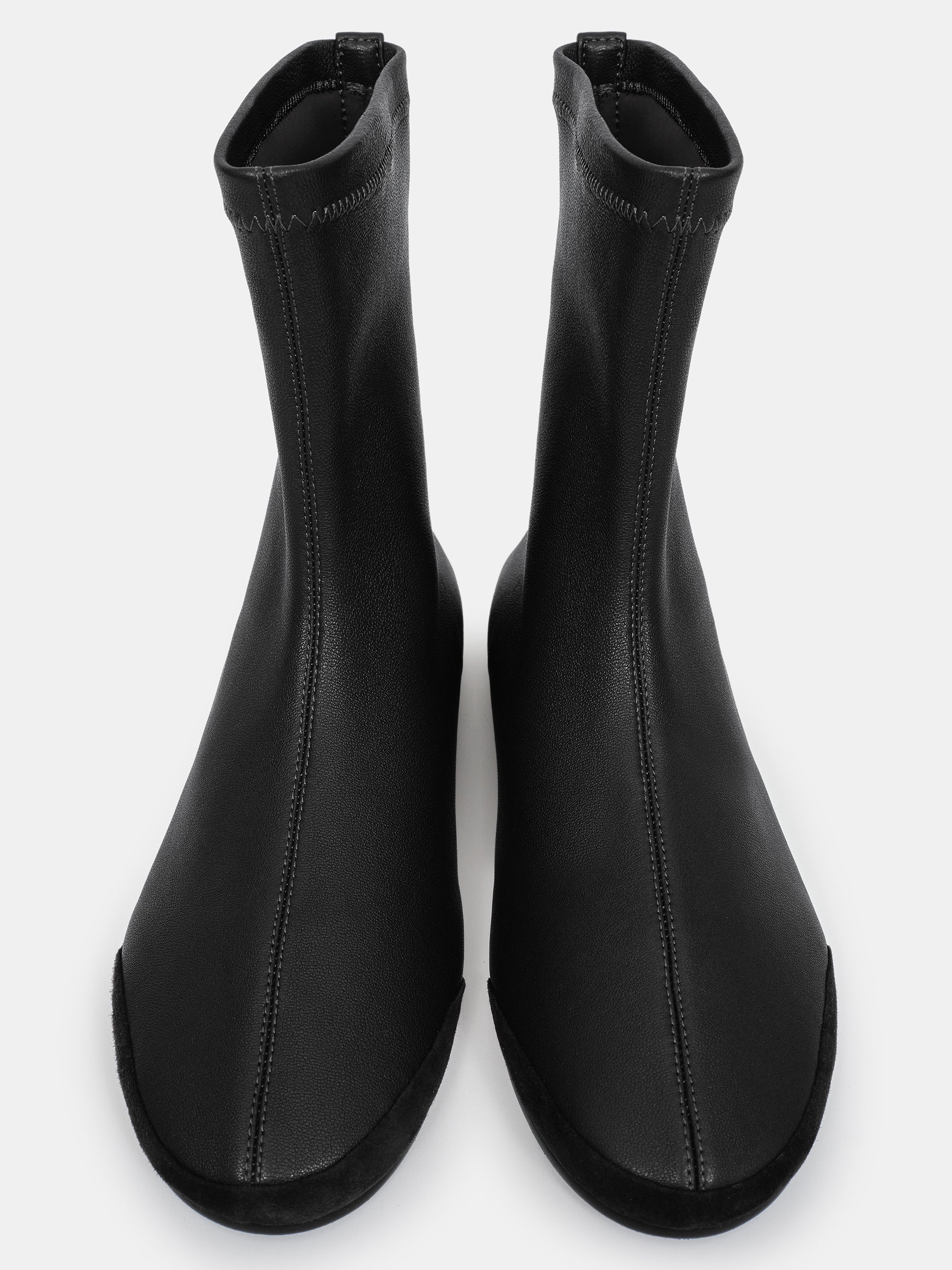 Leather Ankle Boots, Black - Image 2