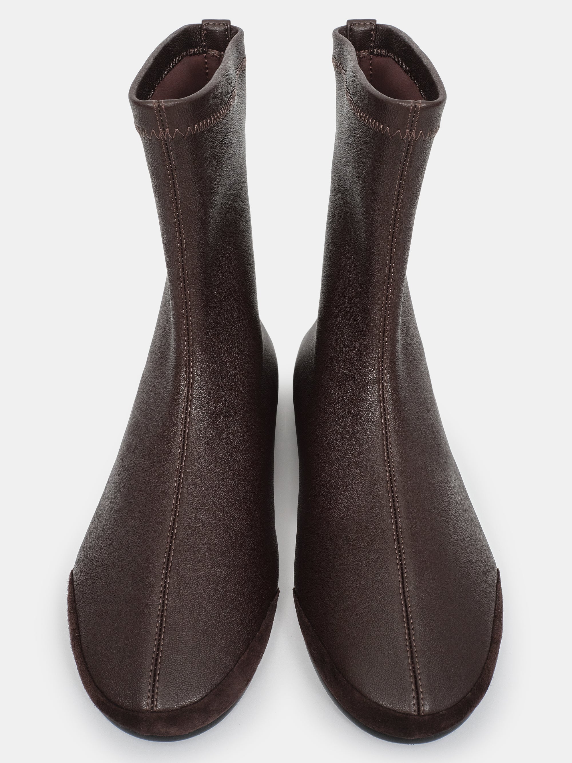 Leather Ankle Boots, Brown - Image 2