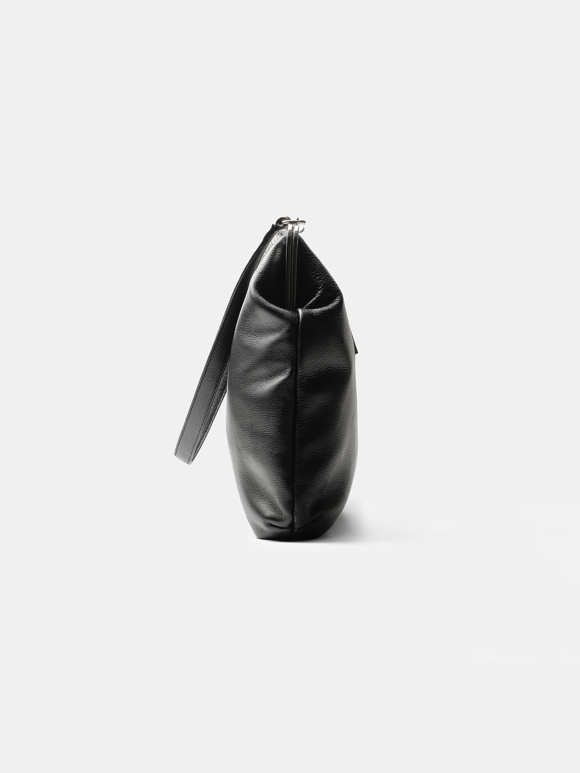 Leather Frame Bag, Black - Image 6