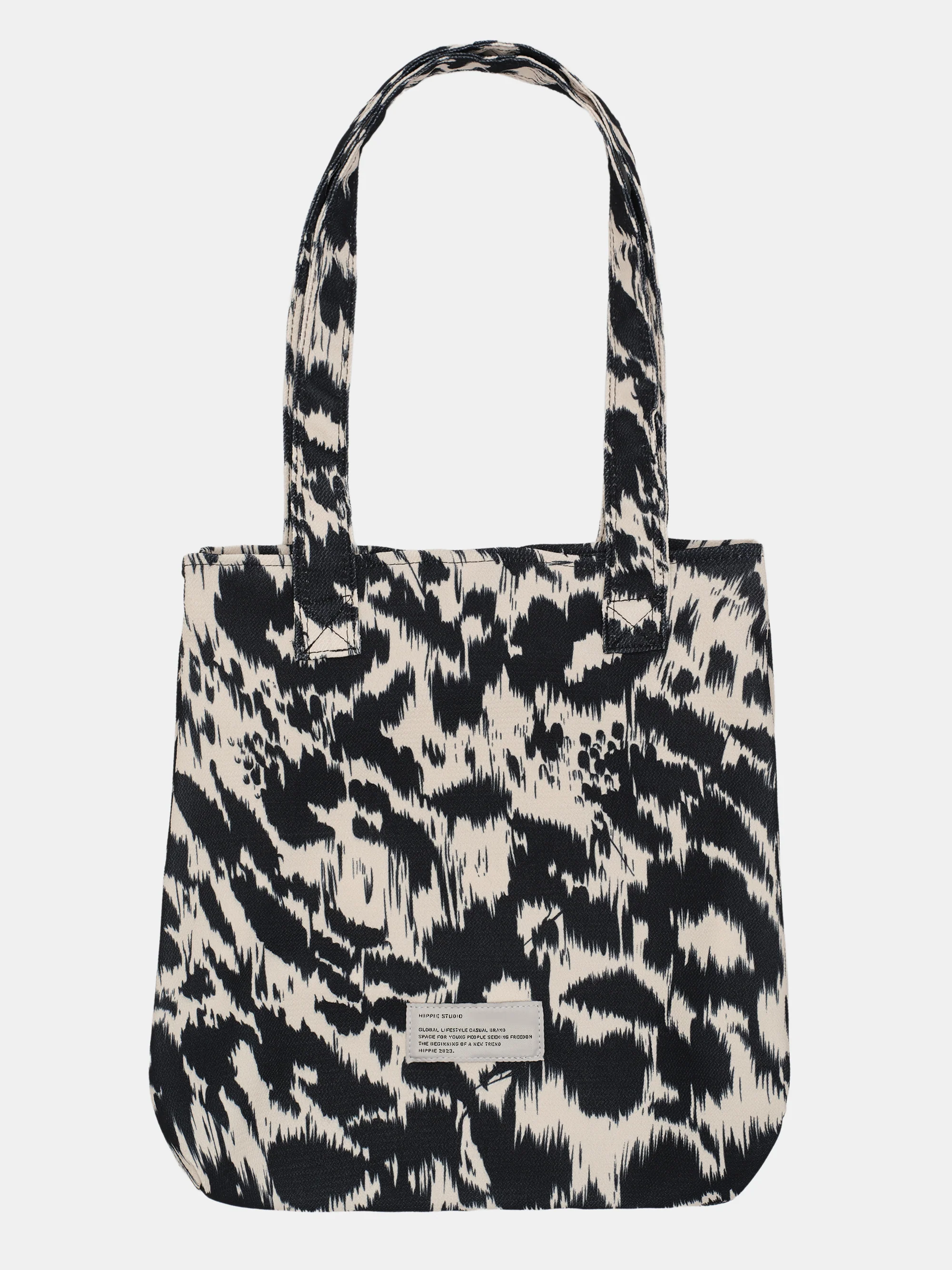 Leopard-Print Tote Bag, Black - Image 4