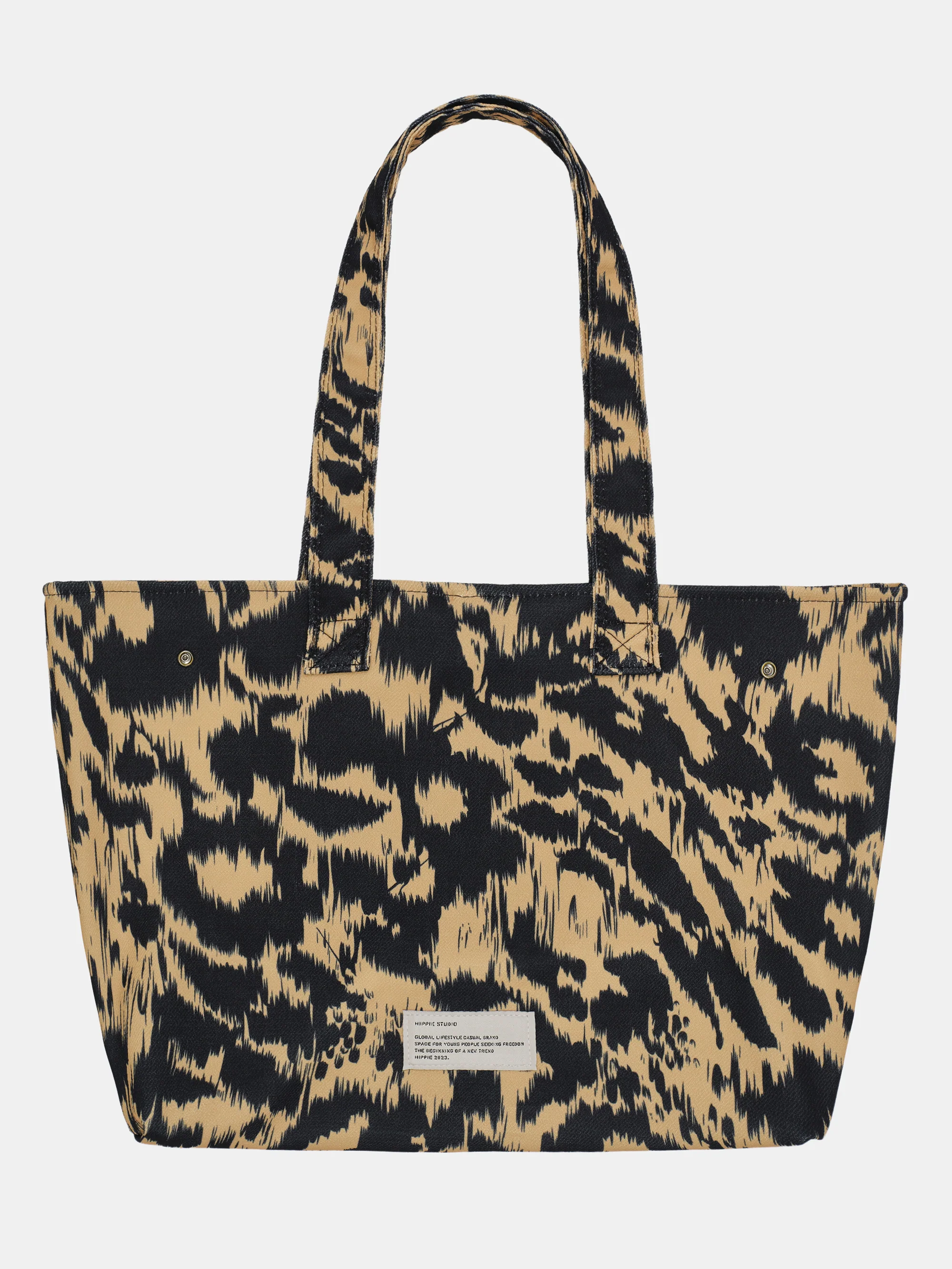 Leopard-Print Tote Bag, Brown - Image 2