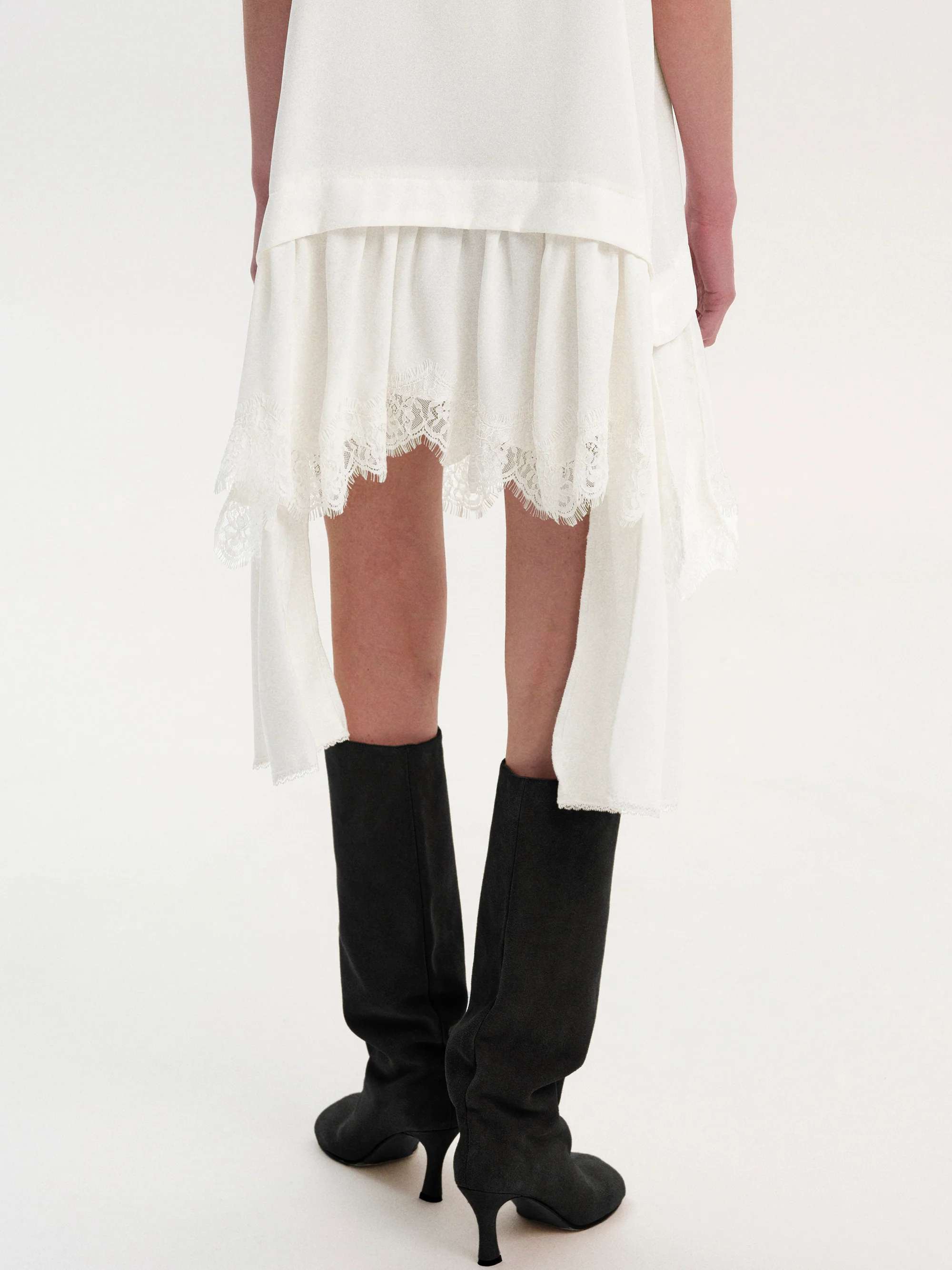 Lingerie Camisole Dress, White - Image 5