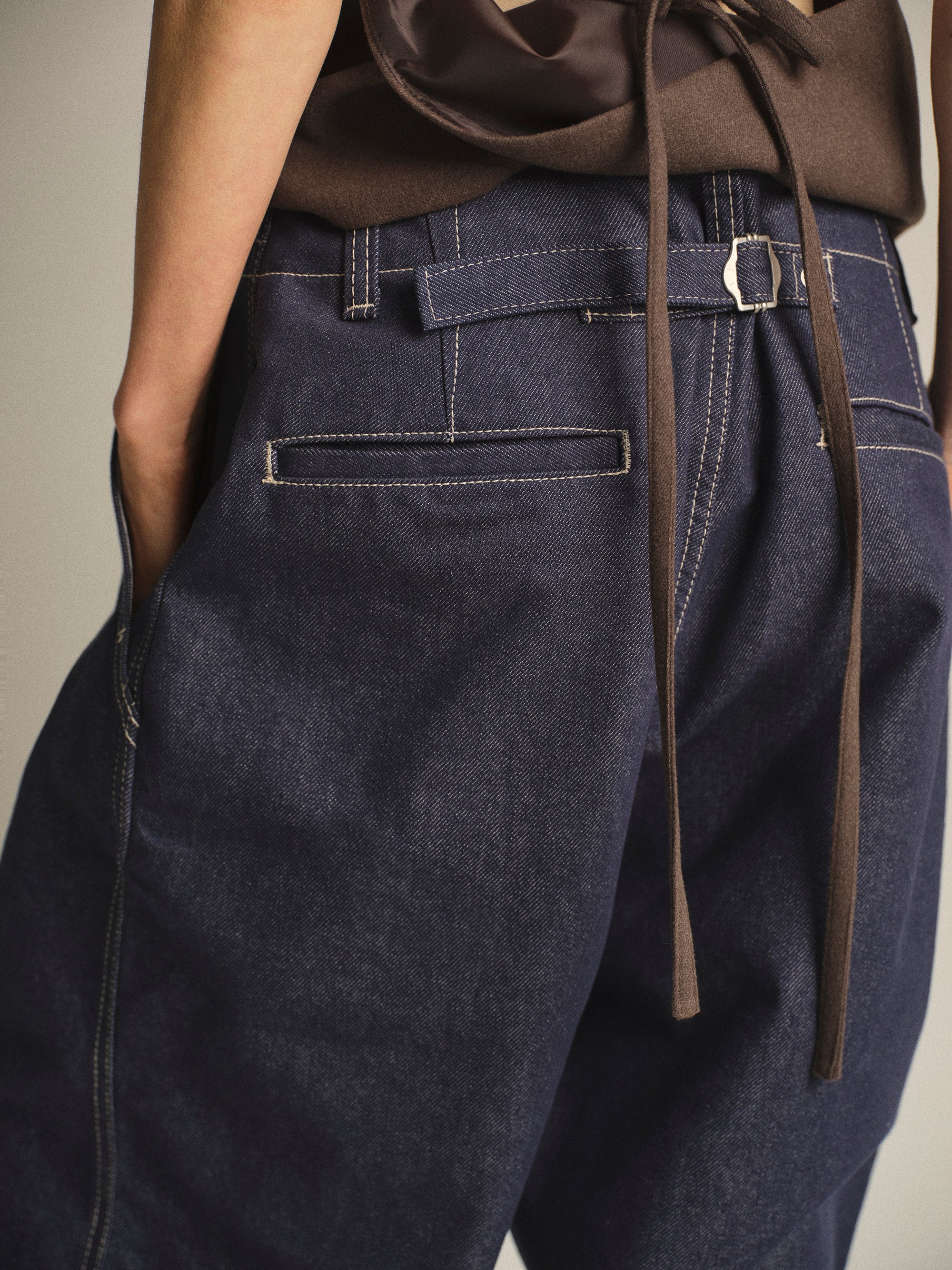 Loose Baggy Jeans, Indigo - Image 2